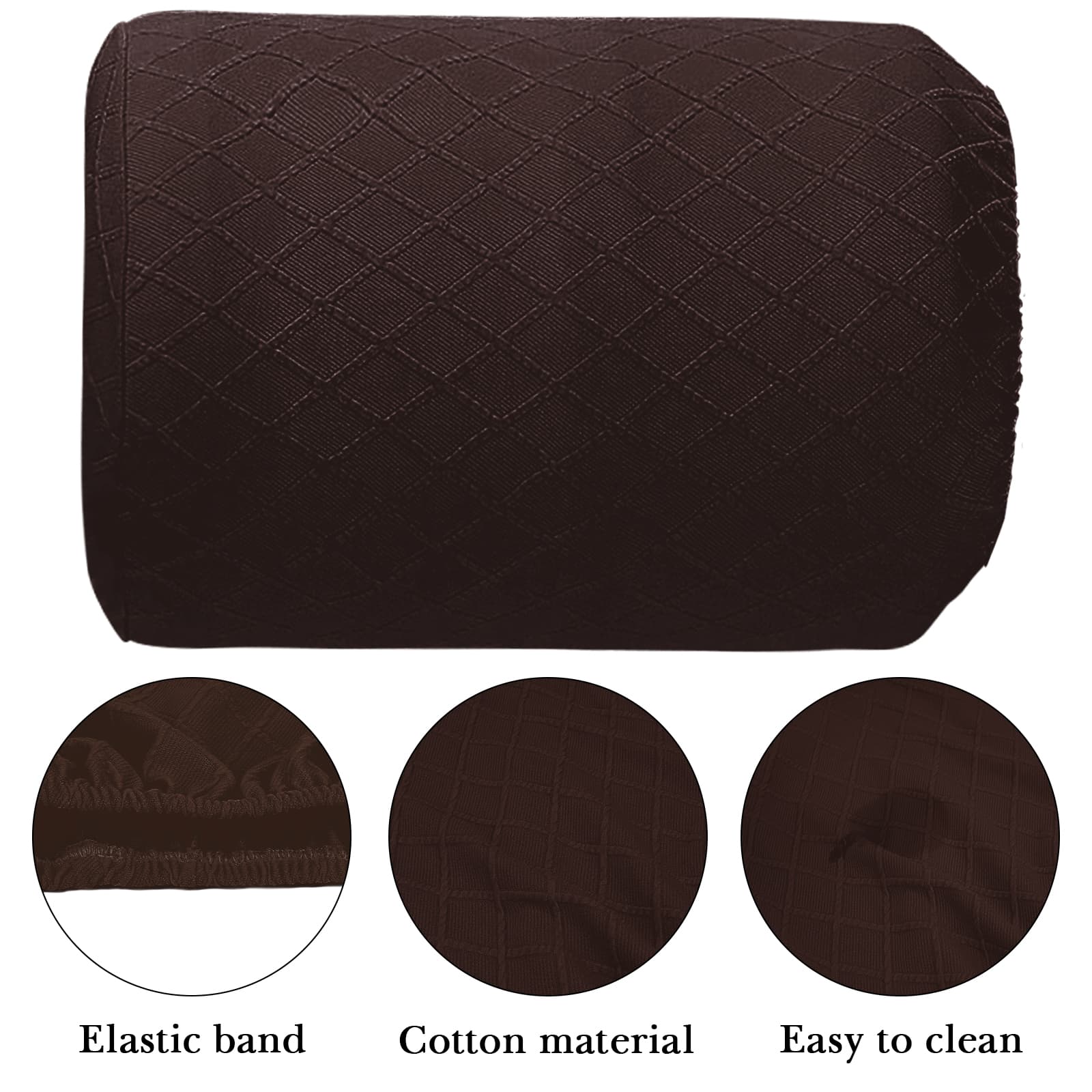 ReignSword Water Dispenser Barrel Cover for 5 Gallon Water Bottle, High Stretchy Water Dispenser Dust Cover, Reusable Furniture Cover Protector for Home or Office (Dark Brown) - 2
