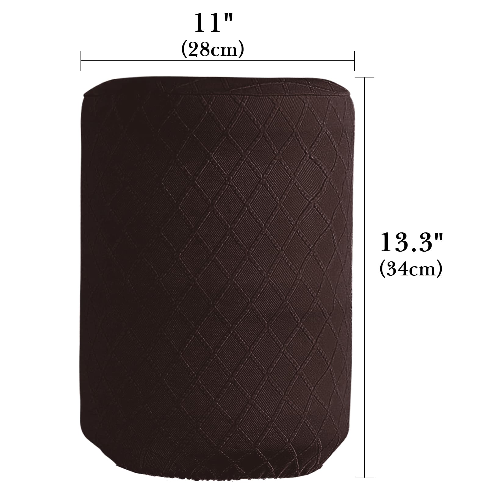 ReignSword Water Dispenser Barrel Cover for 5 Gallon Water Bottle, High Stretchy Water Dispenser Dust Cover, Reusable Furniture Cover Protector for Home or Office (Dark Brown) - 1