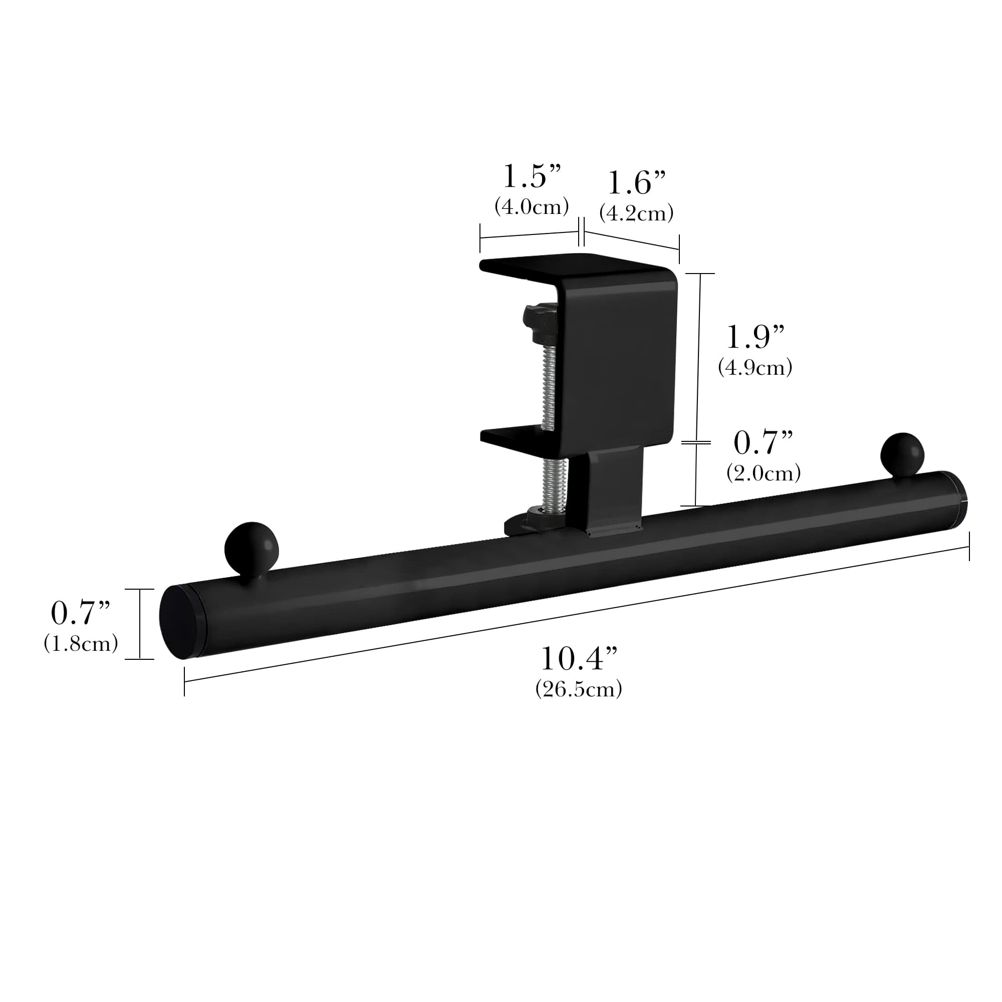 ReignSword Backpack Hanger for Desk Table, Adjustable Bag Holder Hook Mount, Metal Under Desk Storage Organizer for Reduce Clutter (Black) - 1