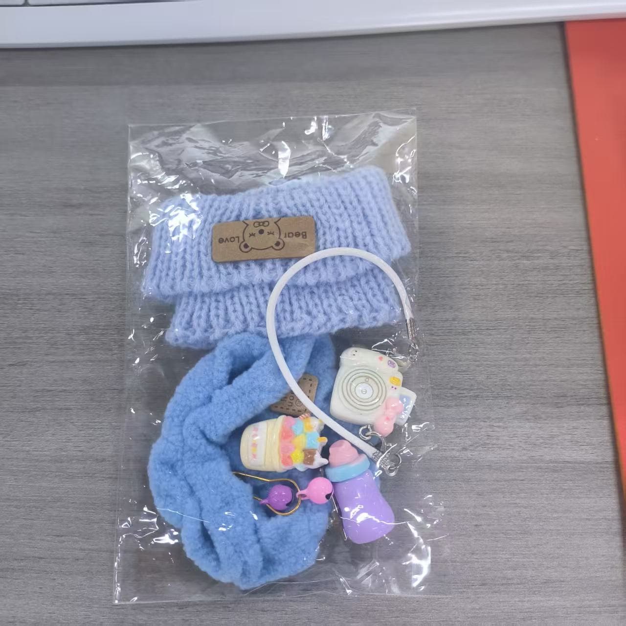 ReignSword Clothes for 17cm Doll, 3 Pcs Blue Plush Pajamas Set for Dolls, Dress-Up-Replaceable Clothing, Stylish Doll Outfit Accessories for 6.7 Inches Dolls, Play & Collector Display (NO Doll) - 1