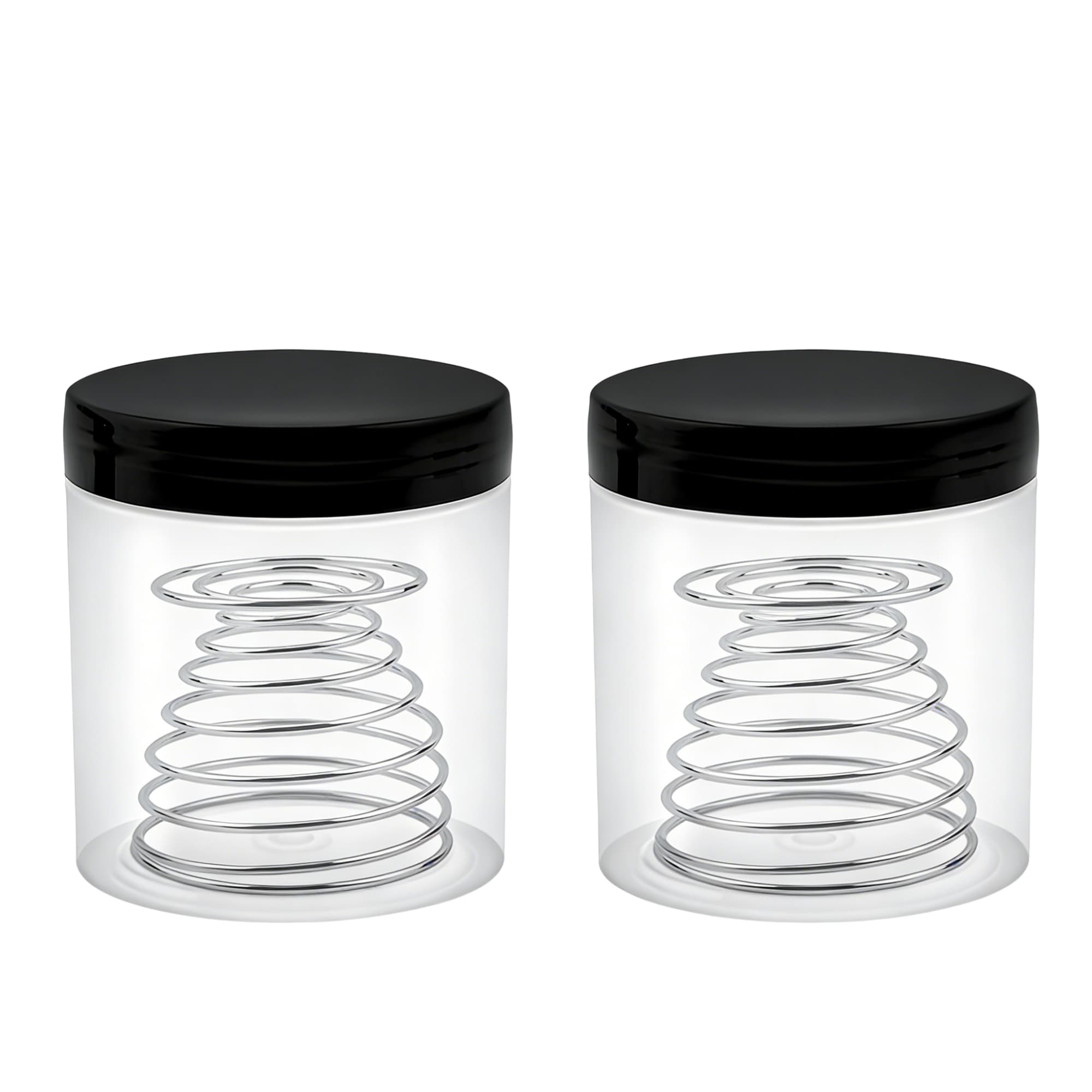 ReignSword 2 Pack Paint Brush Washer, Brush Cleaner Cup with Removable Spring Coil for Acrylic, Oil, Watercolor Painting, Artist Cleaning Tool Container - 1