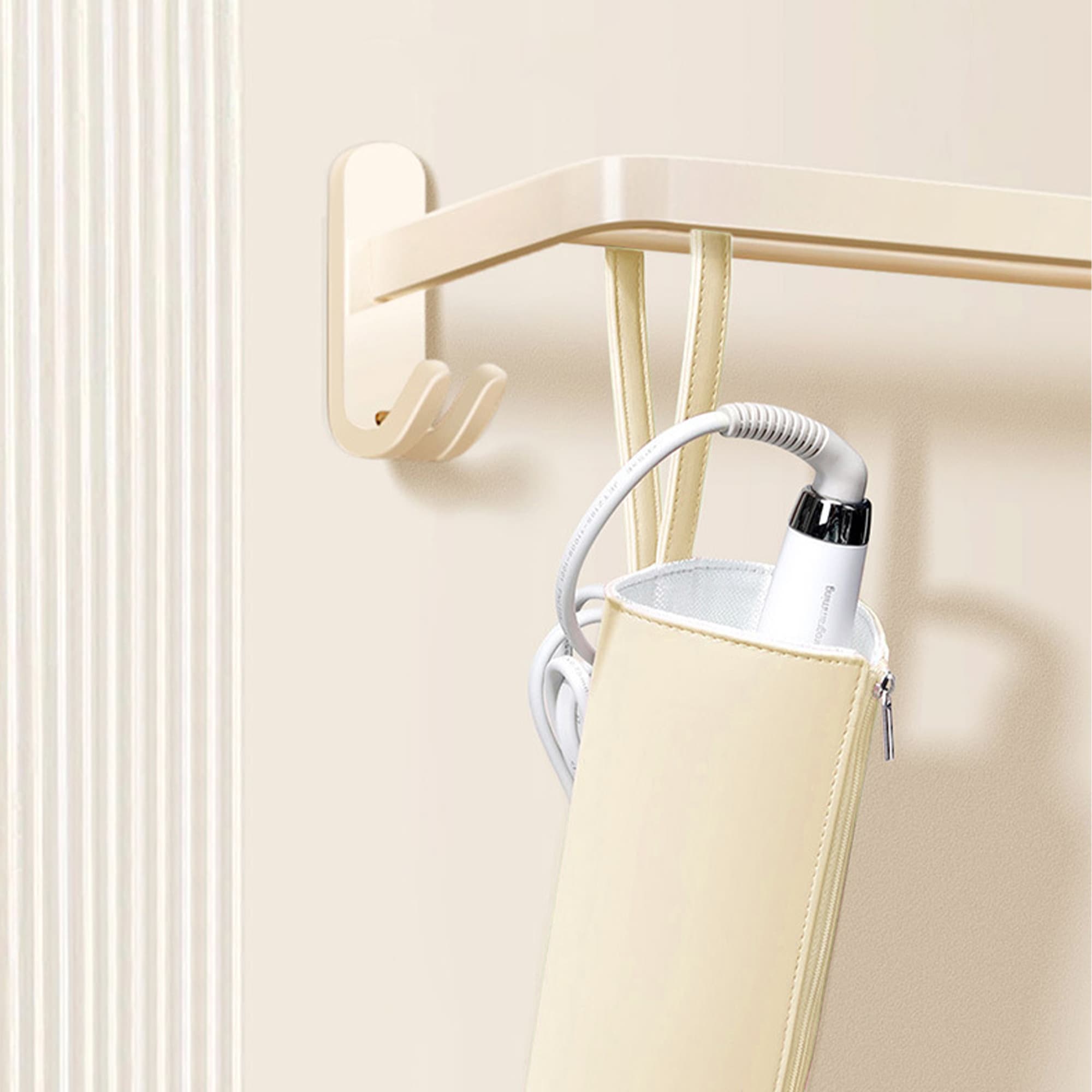ReignSword Hot Iron Holder & Mat, Heat Resistant Hot Tools Organizer, Portable Hair Tools Travel Bag for Curling Irons, Flat Irons, Hair Straightener and Styling Tools (Beige) - 4
