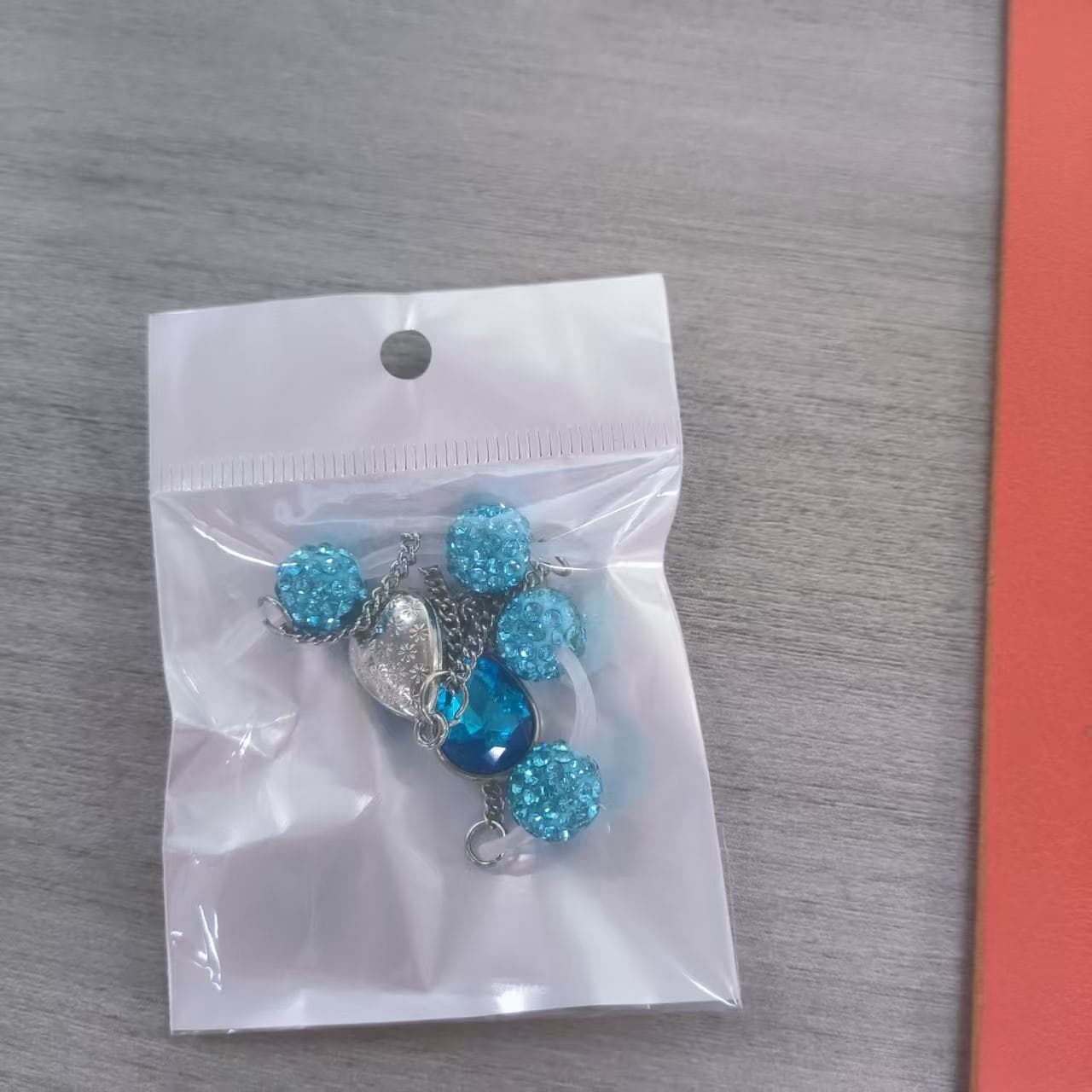 ReignSword Pair of Non-Piercing Nipple Rings, Fake Nipple Rings Set with Blue Crystals, Adjustable Fake Nipple Chain Body Jewelry - 6