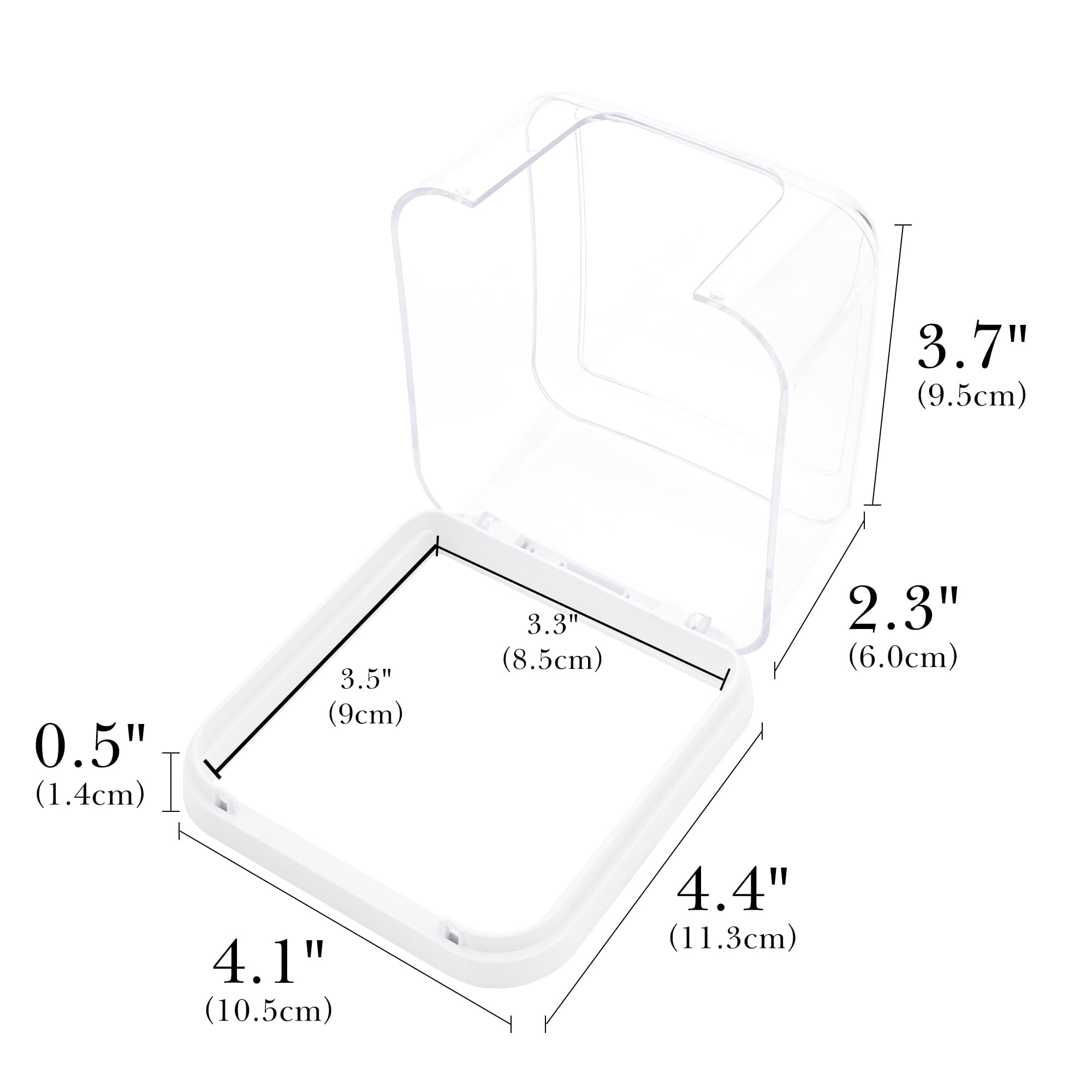 ReignSword Weatherproof Outside Outlet Cover, Outdoor Large Plug and Receptacle Protector, Plastic Wall Socket Plug Protector for Bathroom, Kitchen, Balcony (Clear) - 1