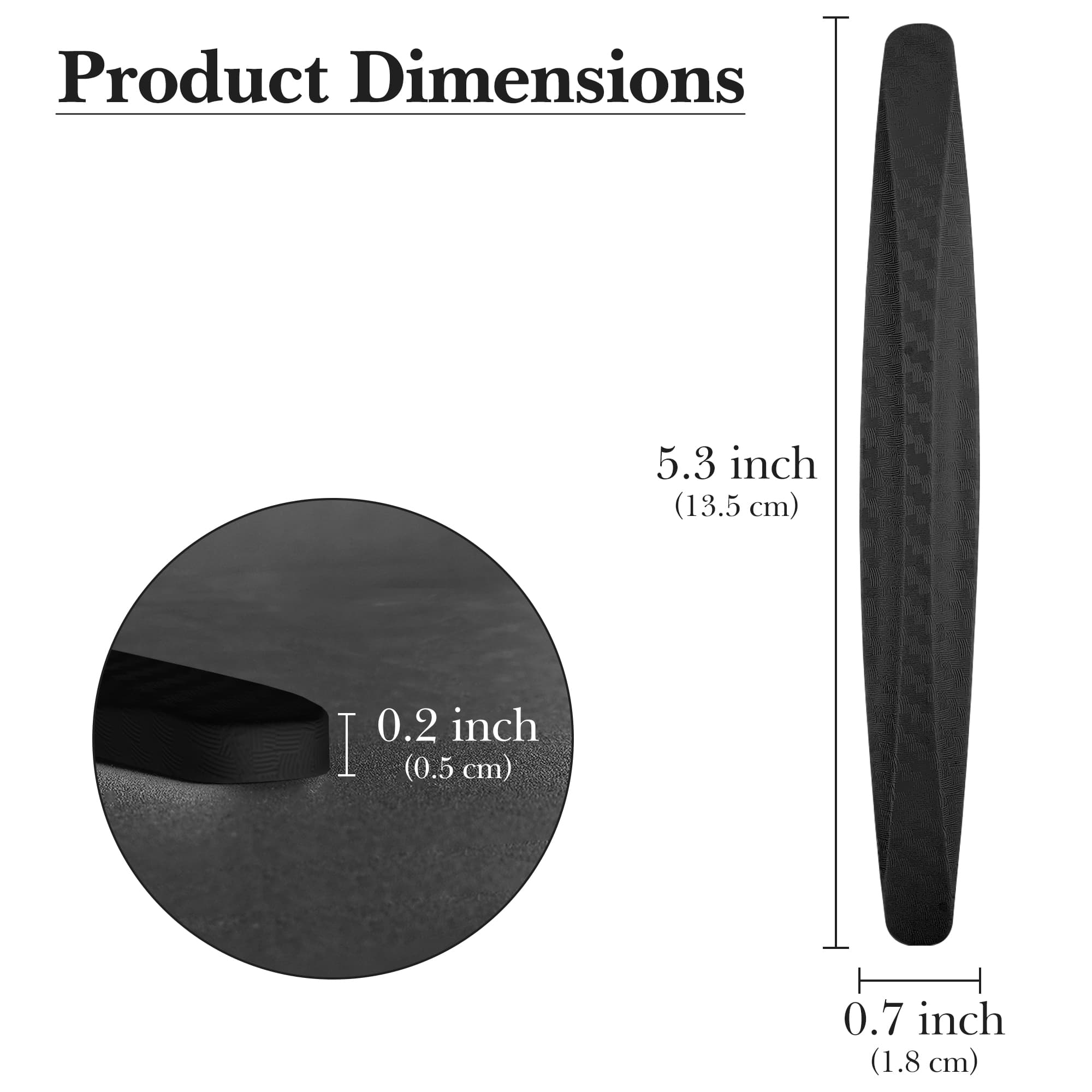 ReignSword 4 Pcs Car Door Edge Guards, Anti-Scratch Anti-Collision Self Adhesive Bumper Protector Trim Strip, Universal Car Exterior Accessories Door Guards for Cars Trucks SUVs (Black) - 1