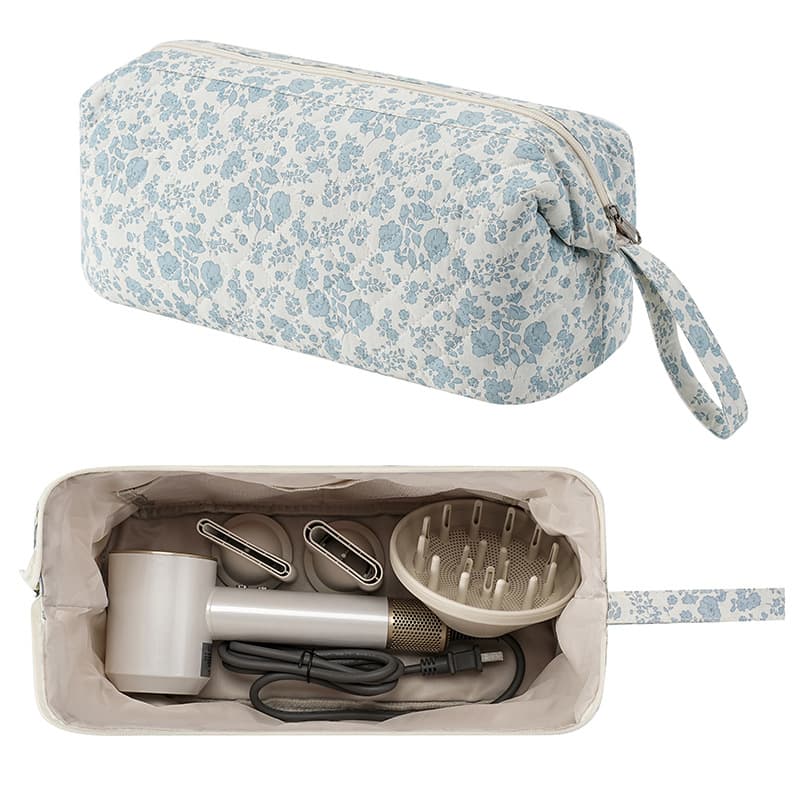 ReignSword Hair Tools Travel Bag Compatible with Shark FlexStyle, Dyson Airwrap, Revlon Hairdryer Case, Hair Styling Accessories Storage Waterproof Organizer (Floral) - 7