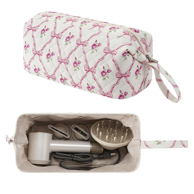 ReignSword Hair Tools Travel Bag Compatible with Shark FlexStyle, Dyson Airwrap, Revlon Hairdryer Case, Hair Styling Accessories Storage Waterproof Organizer (Pink Butterfly) - 6