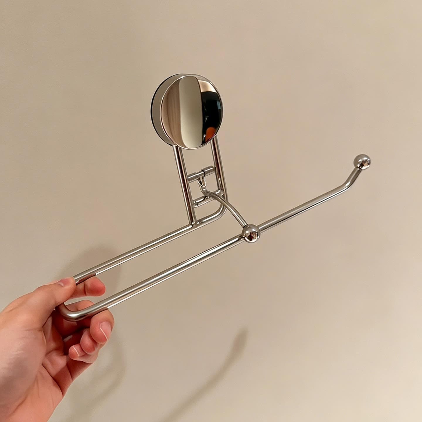 ReignSword Suction Cup Paper Towel Holder, Stainless Steel Removable Towel Roll Rack for Under Cabinet, Kitchen Bathroom RV Wall Mount (Silver) - 6