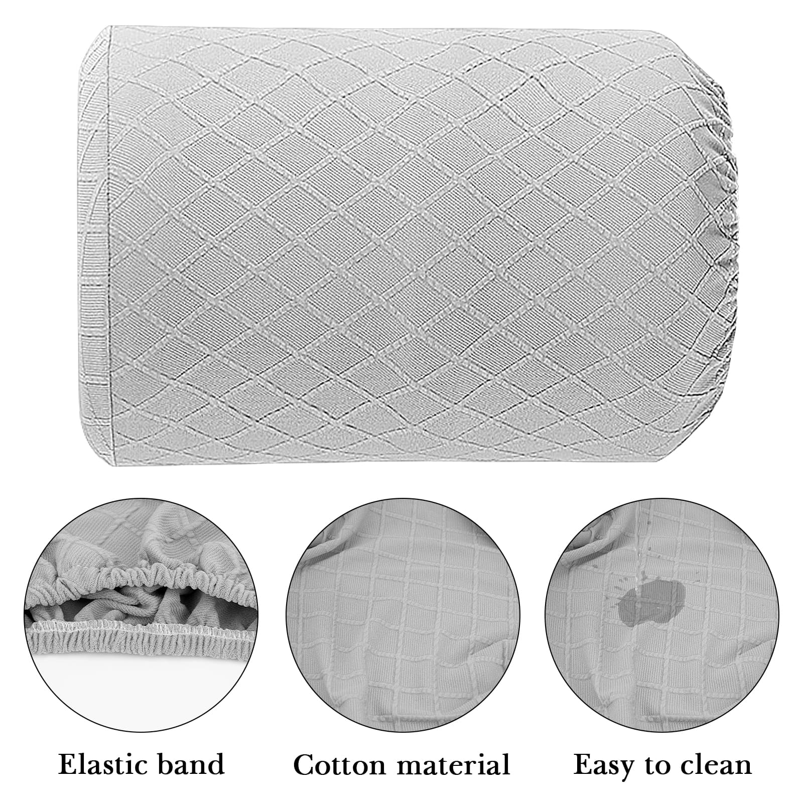 ReignSword Water Dispenser Barrel Cover for 5 Gallon Water Bottle, High Stretchy Water Dispenser Dust Cover, Reusable Furniture Cover Protector for Home or Office (Grey) - 2