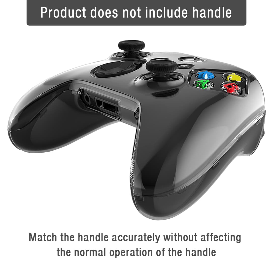 Hard Protective Case for Xbox Series S Controller, Xbox Console Transparent Skin Housing Clear Crystal Case, Controller Protective Cover Handle Shell, for Xbox Series X / S Controller - 3