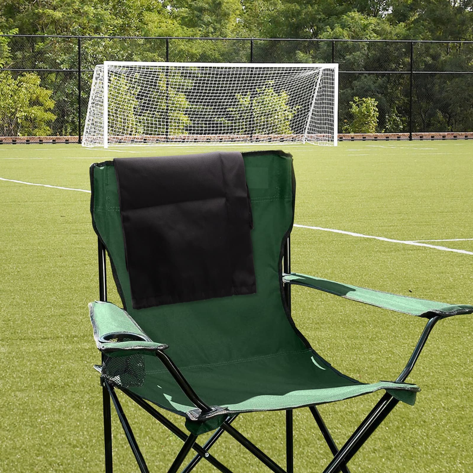 ReignSword Camping Chair Large Replacement Bag, 47 inches Folding Chair Carrying Bag with Adjustable Shoulder Strap and Large Mouth for Sport Events, Compatible with GCI, Coleman, Kijaro (Black) - 3