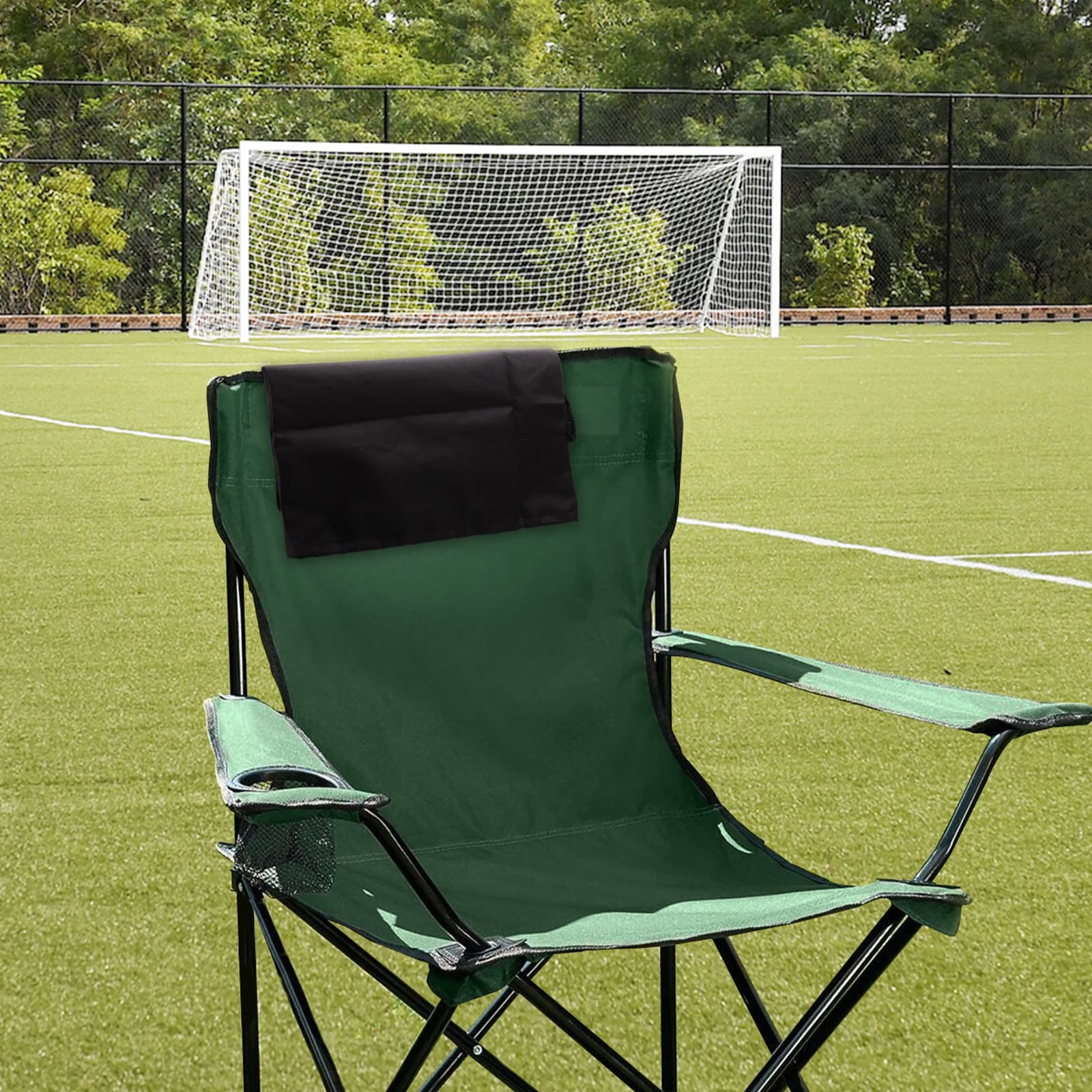ReignSword Camping Chair Large Replacement Bag, 31 inches Folding Chair Carrying Bag with Adjustable Shoulder Strap and Large Mouth for Sport Events, Compatible with GCI, Nice C, Cascade (Black) - 3