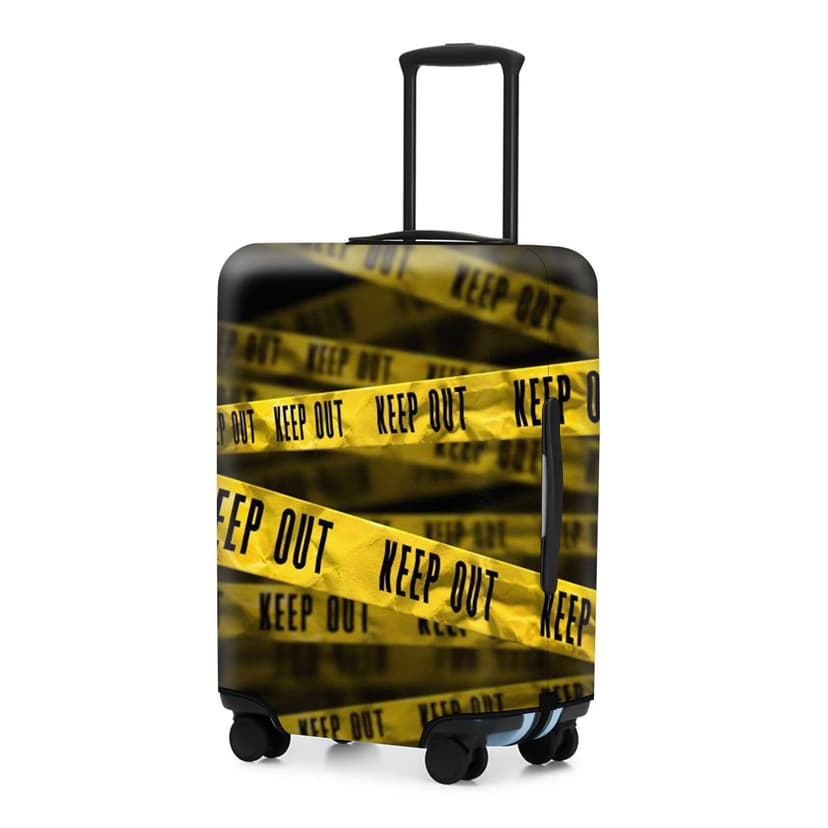 ReignSword Luggage Covers for Suitcase Tsa Approved, Travel Suitcase Cover Protector Fits 22-24 Inch Luggage, Washable Baggage Covers (M, Personality Cyber ​​8)