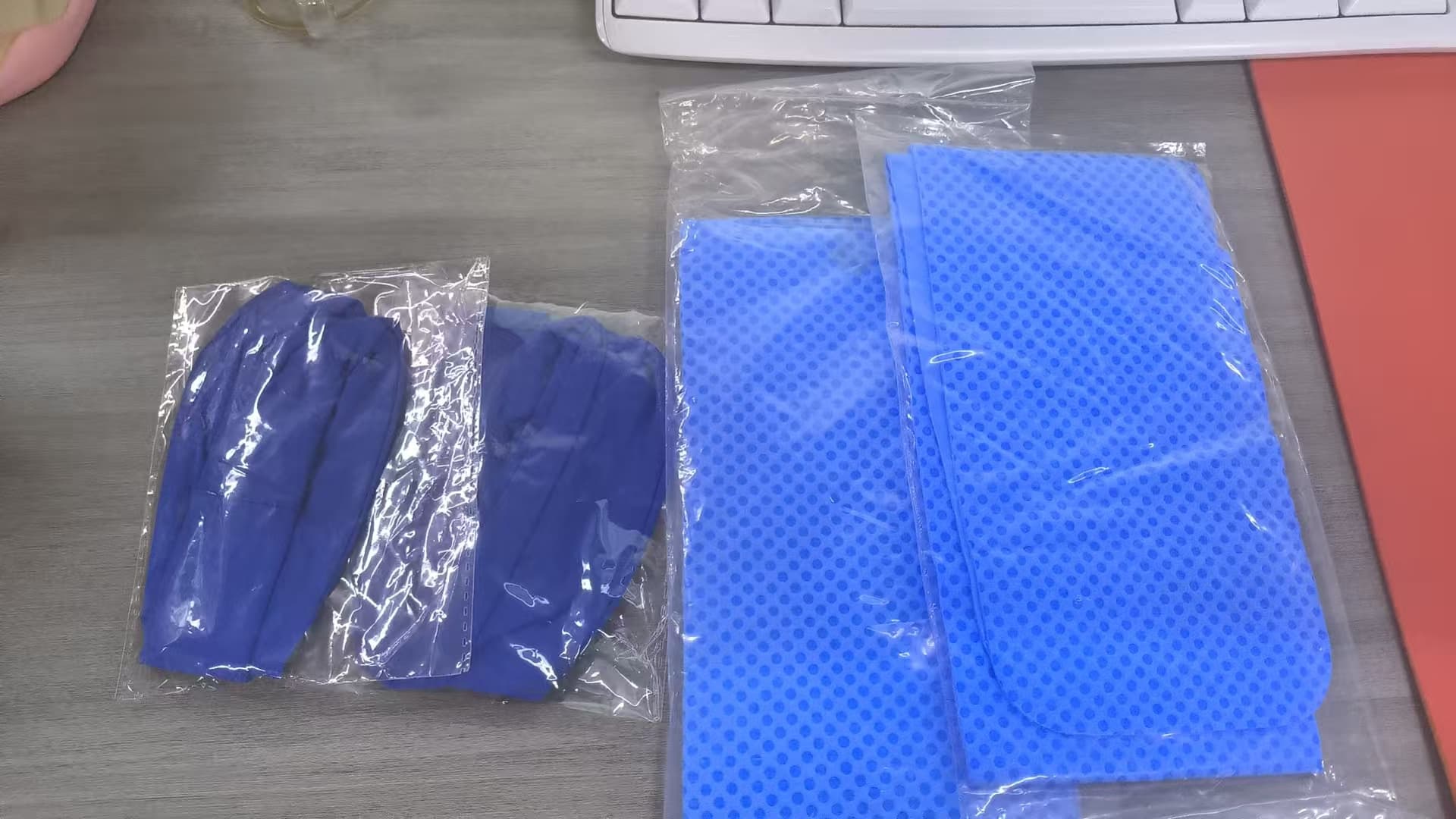 ReignSword Cooling Neck Wraps & Headbands Set of 2, Soft Breathable Cooling Towels 4" x 29" and Nylon Sweat Bands, Stay Cool Accessories for Tennis, Basketball, Running, Gym, Working Out (Blue) - 6
