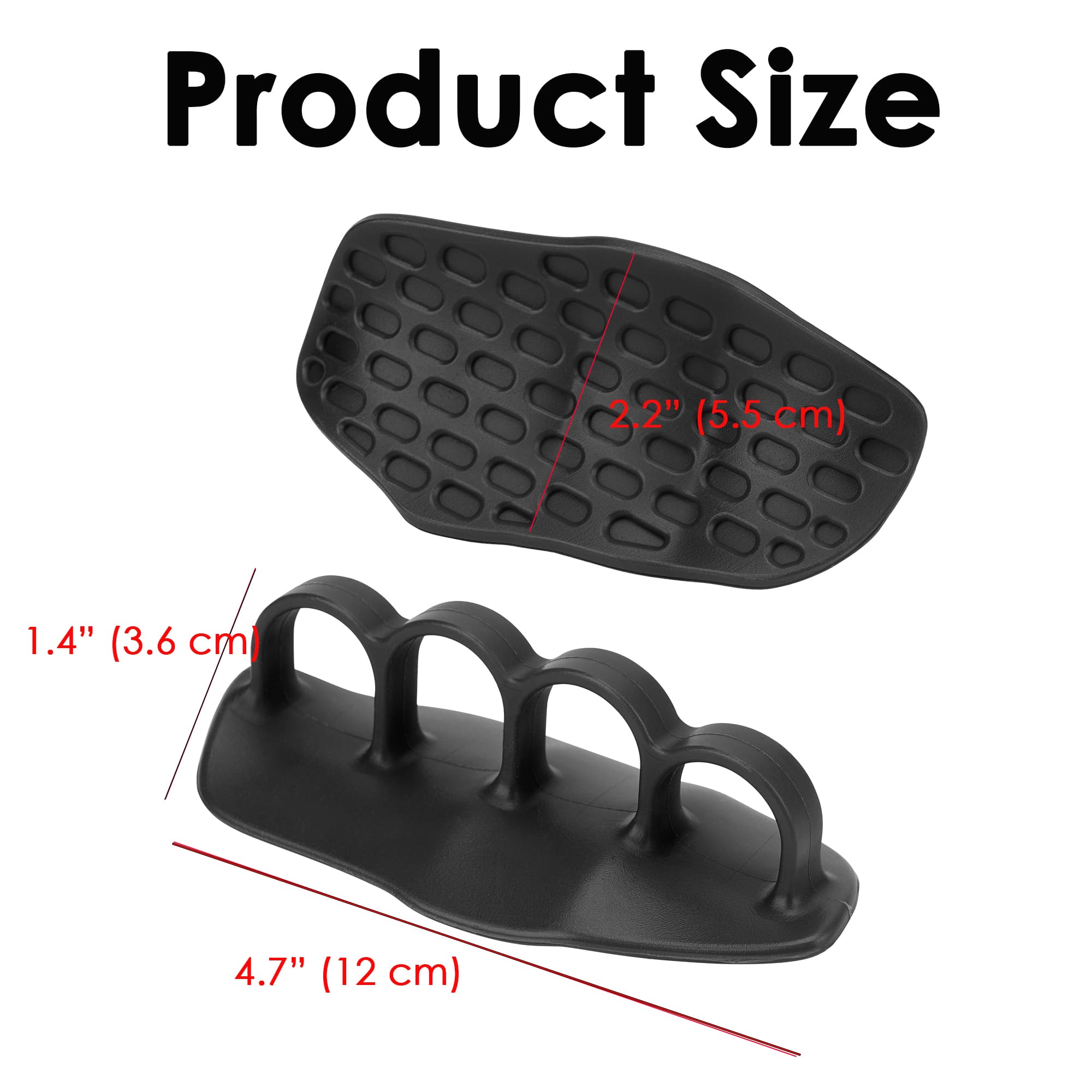 ReignSword Weight Lifting Grips for Men Women, Anti-Slip Gym Grips Protection Gloves for Weight Lifting, Dumbbell, Deadlift, Pull-Ups and Gym Training (Black) - 4