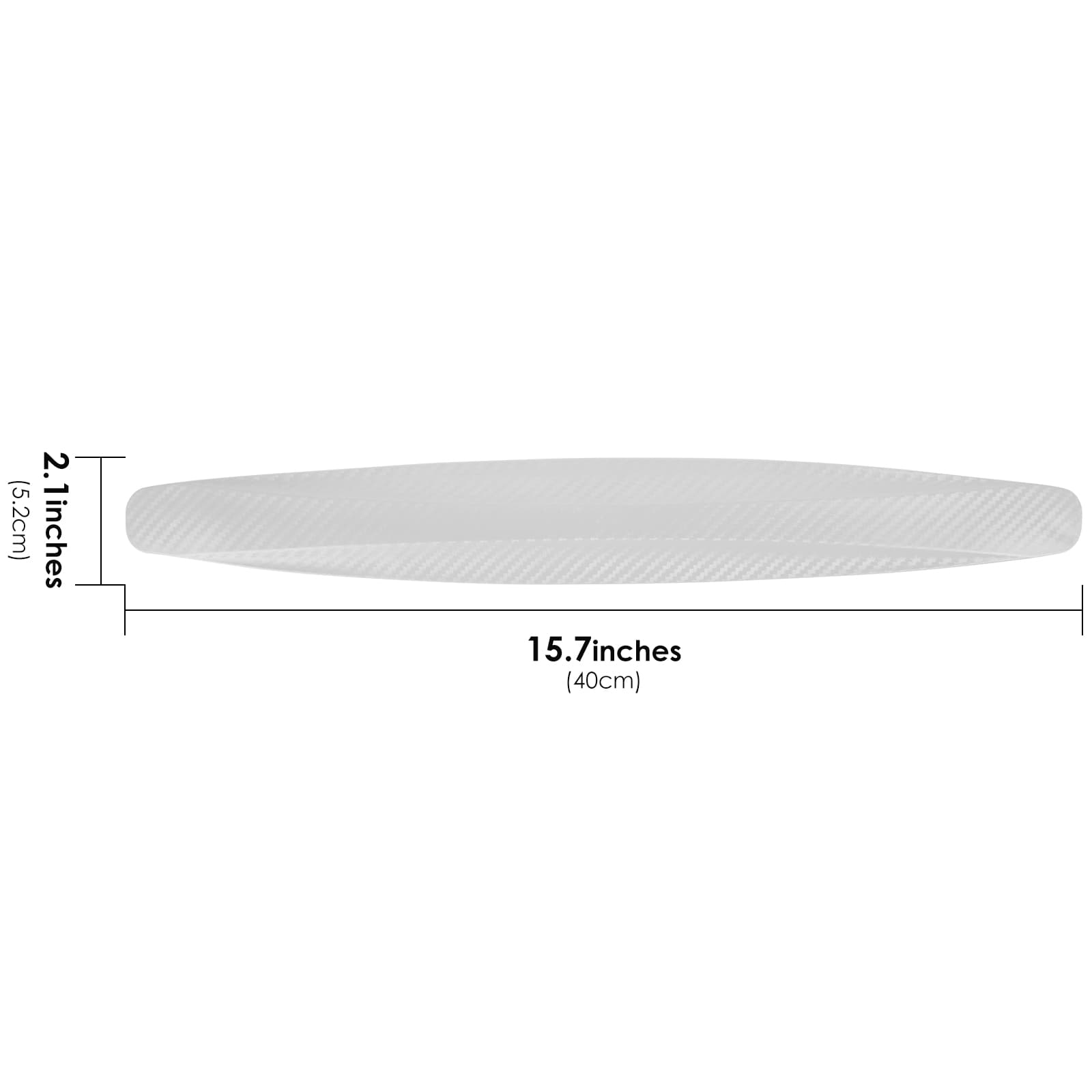 ReignSword 4 Pack White Bumper Guard Strip, Anti-Collision Patch Car Bumper Guard Strip, Universal Exterior Car Accessories - 1