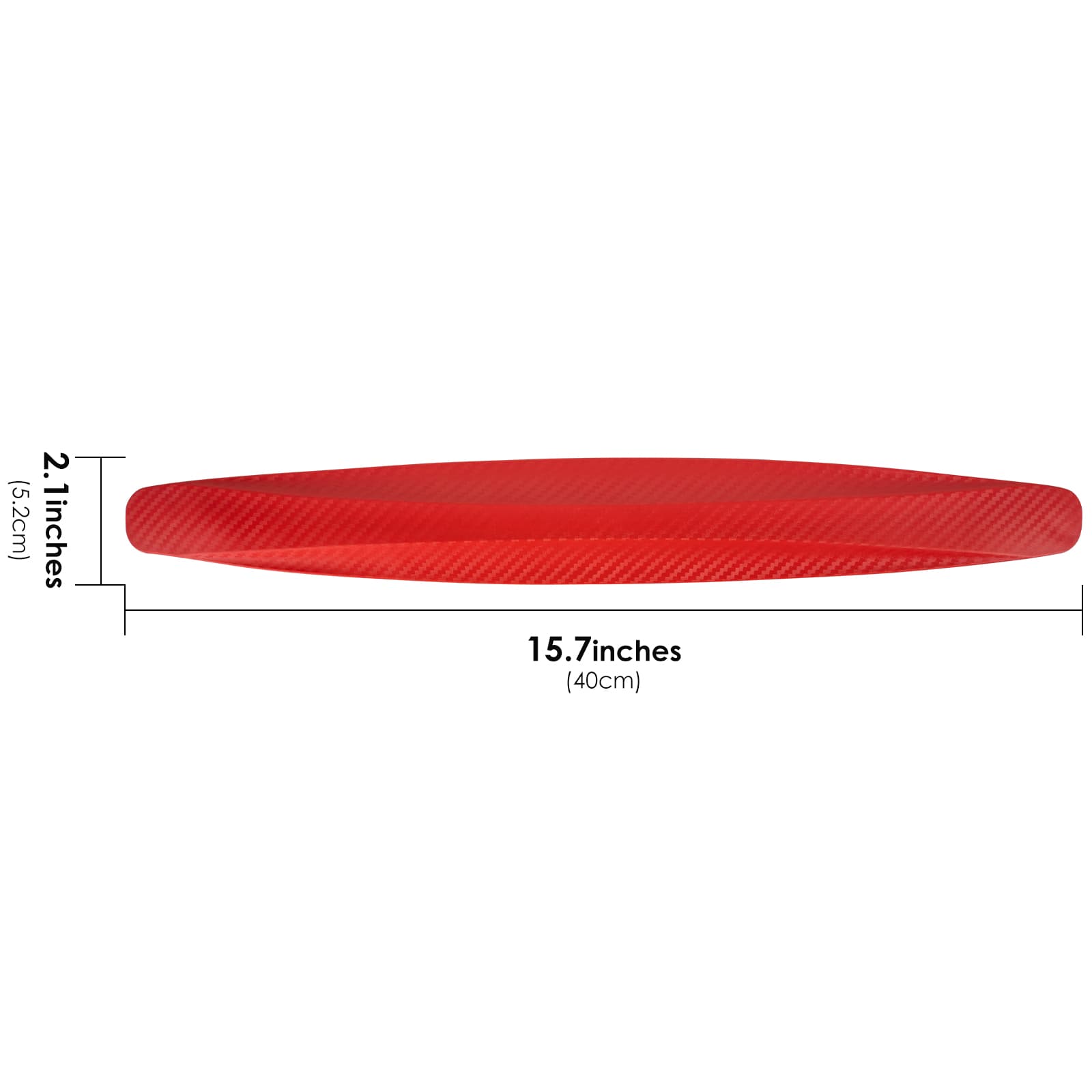 ReignSword 4 Pack Red Bumper Guard Strip, Anti-Collision Patch Car Bumper Guard Strip, Universal Exterior Car Accessories - 1