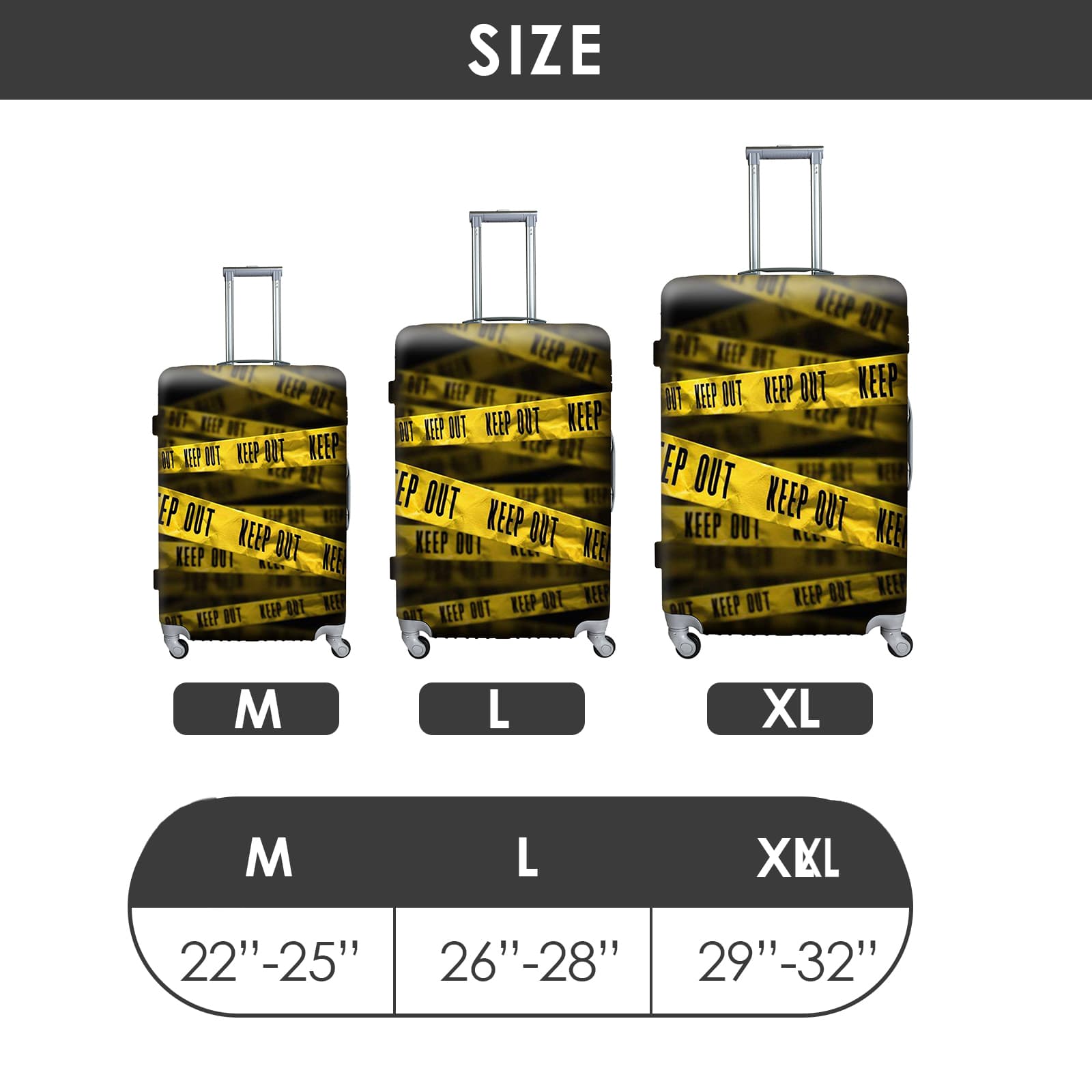 ReignSword Luggage Covers for Suitcase Tsa Approved, Travel Suitcase Cover Protector Fits 29-32 Inch Luggage, Washable Baggage Covers (XL, Personality Cyber ​​8) - 1