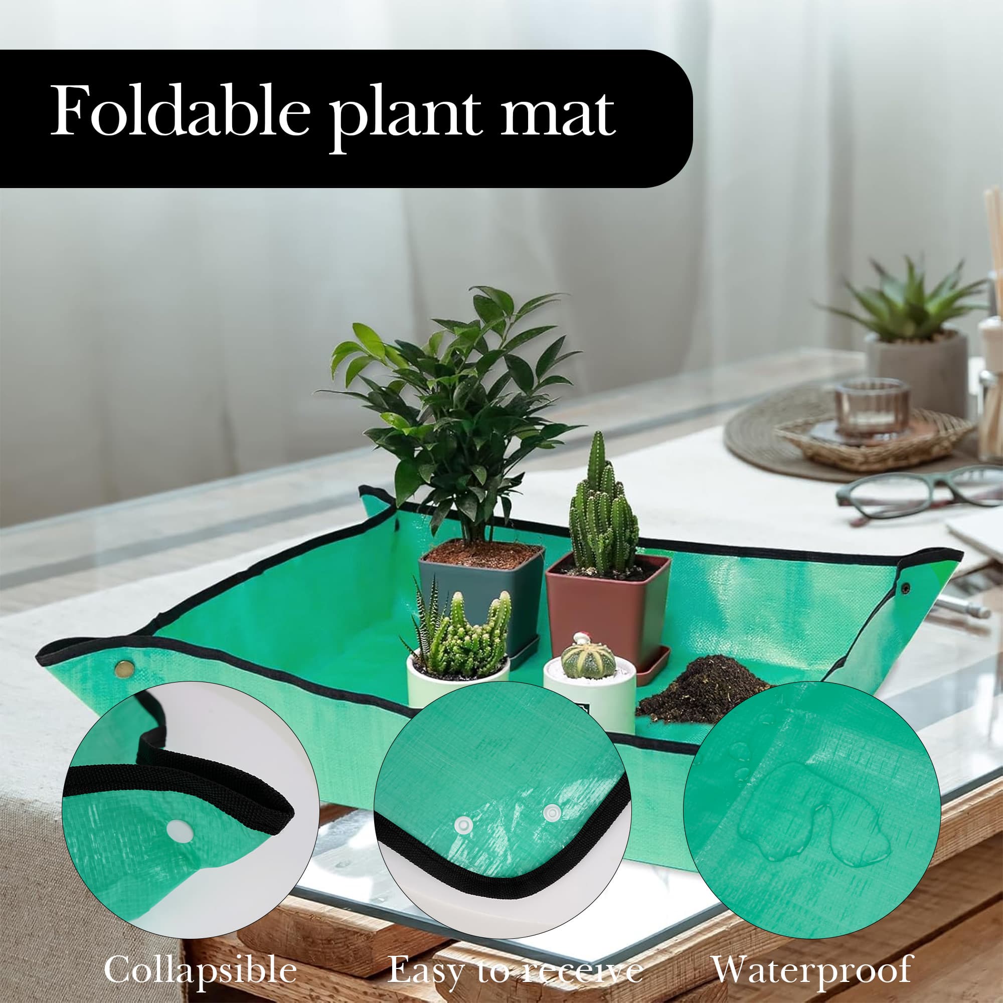 ReignSword 30 Pcs Gardening Tools Set, Handhold Transplanting Succulent Tools Kits, Multifunction Bonsai Tools Included Various Parts, Fits Succulent, Potted Plants Transplant - 3