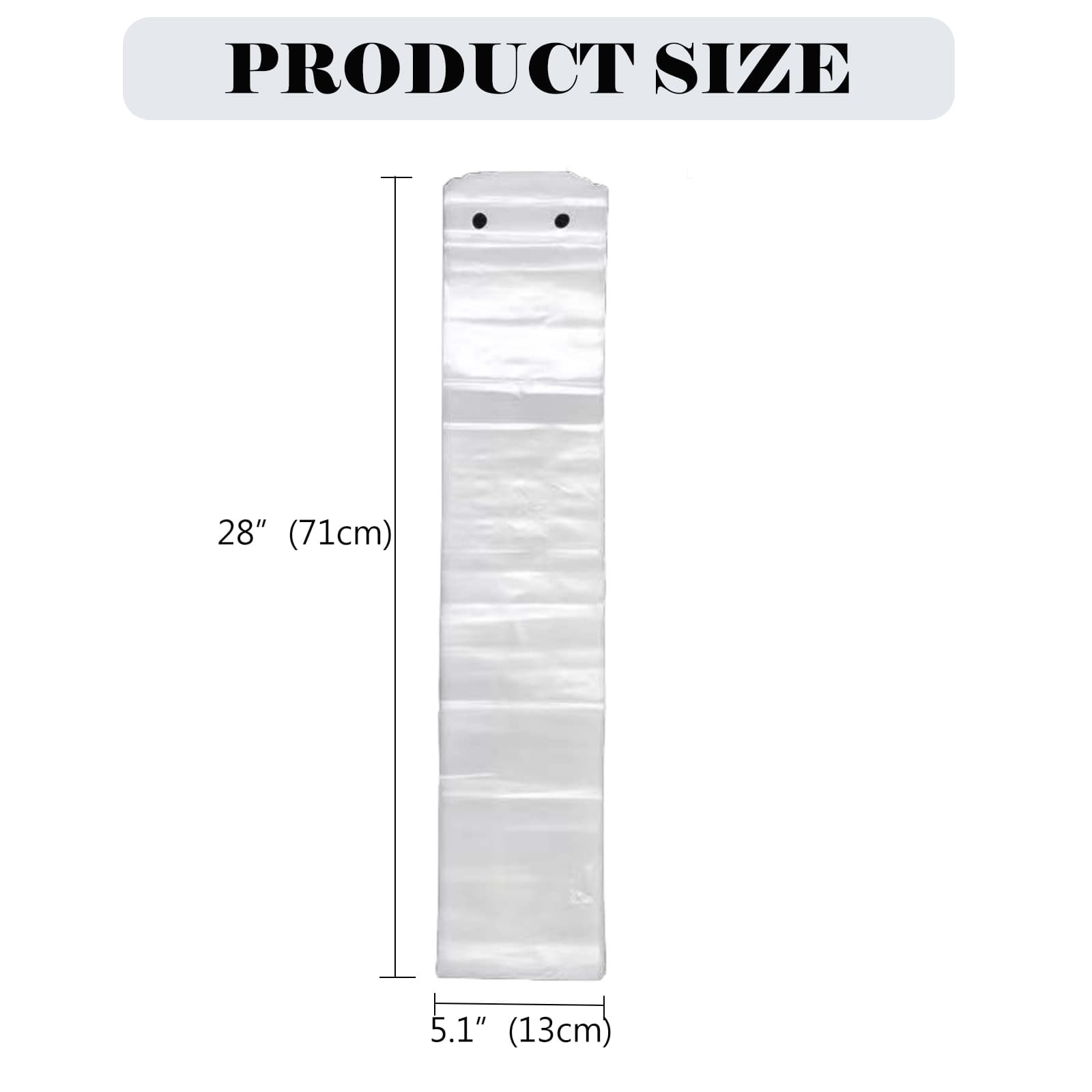 ReignSword 100 Pcs Disposable Clear Wet Umbrella Covers for Long Umbrella, Plastic Umbrella Rain Bags for Machine, Waterproof Umbrella Sleeve to Keep Lobby Floors Dry - 1