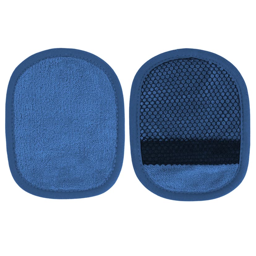 ReignSword 2 Pack Velvet Soap Bag, Foaming and Drying The Soap, Shower Bar Soap Pouch Scrubber for Boys & Girls (Blue)