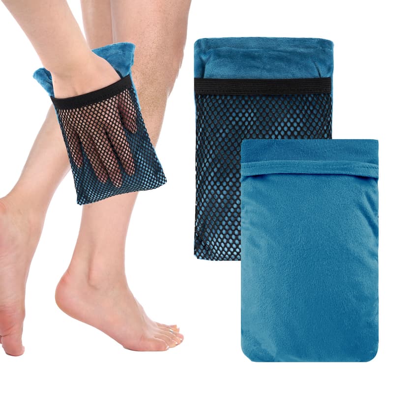 ReignSword 2 Pack Sand Remover for Beach, Sand Removal Bags, Skin-Friendly Sand Off Bags, Beach Vacation Camping Accessories Essentials (Blue)