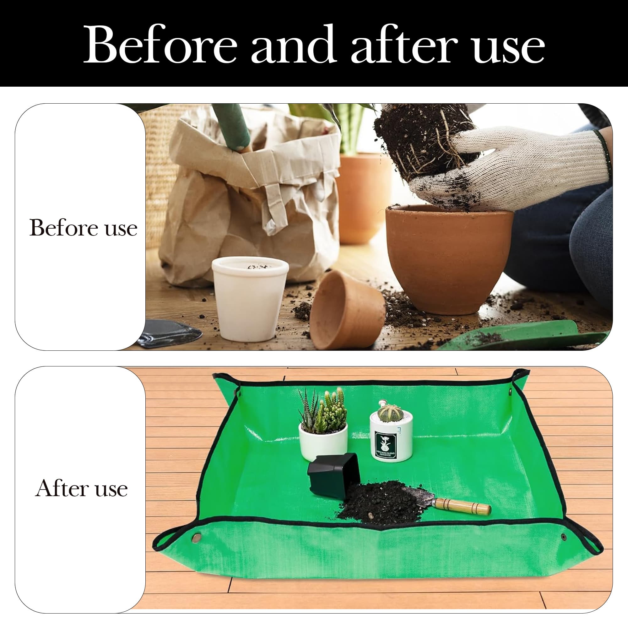 ReignSword 30 Pcs Gardening Tools Set, Handhold Transplanting Succulent Tools Kits, Multifunction Bonsai Tools Included Various Parts, Fits Succulent, Potted Plants Transplant - 4