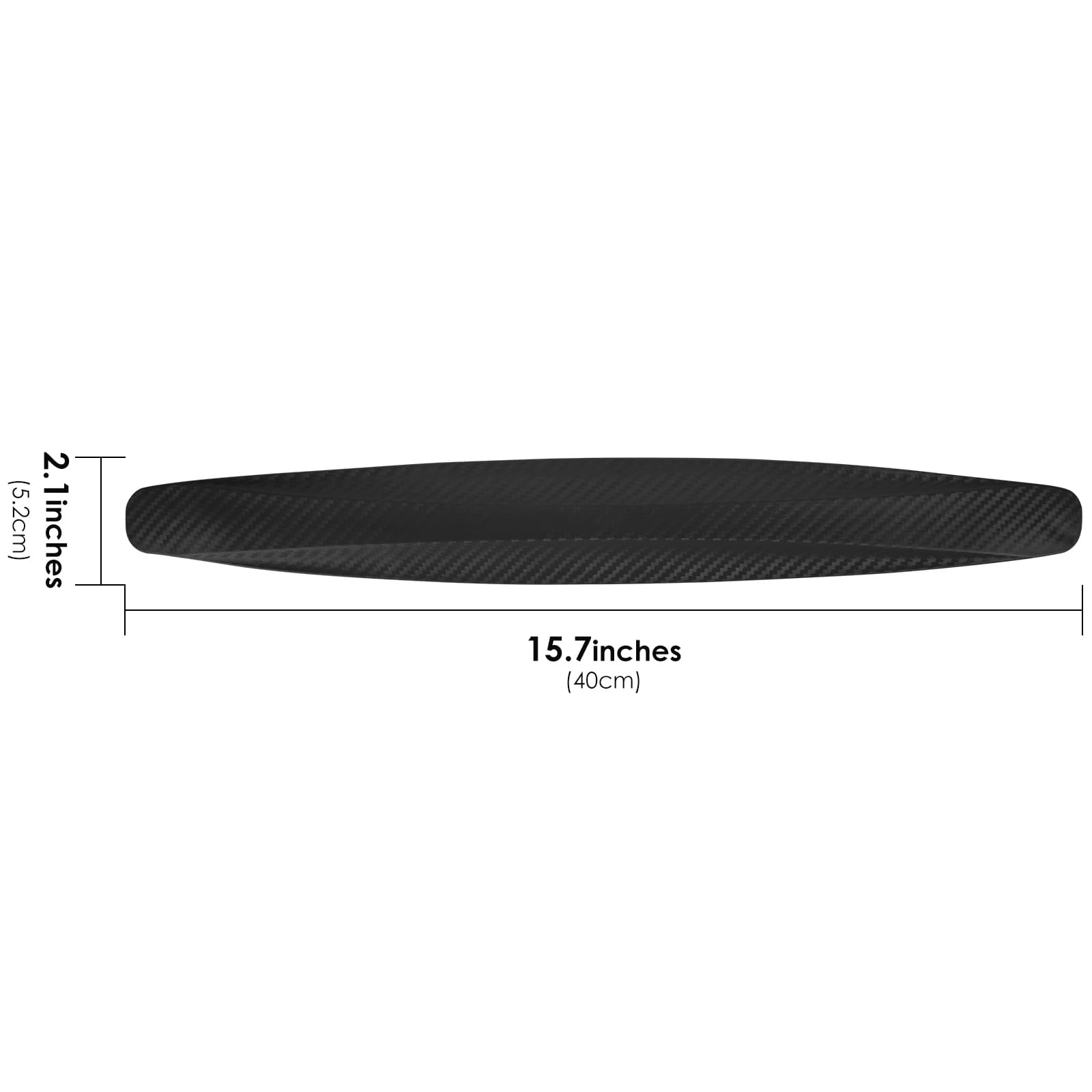 ReignSword 4 Pack Black Bumper Guard Strip, Anti-Collision Patch Car Bumper Guard Strip, Universal Exterior Car Accessories - 1