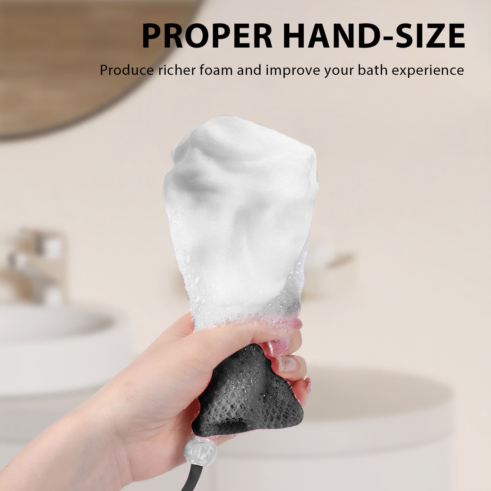 ReignSword 4 Pack Soap Saver Bag for Bar Soap, Exfoliating Mesh Soap Pouch with Drawstring Closure, Foaming and Drying Soap Bag for Shower (Black) - 3