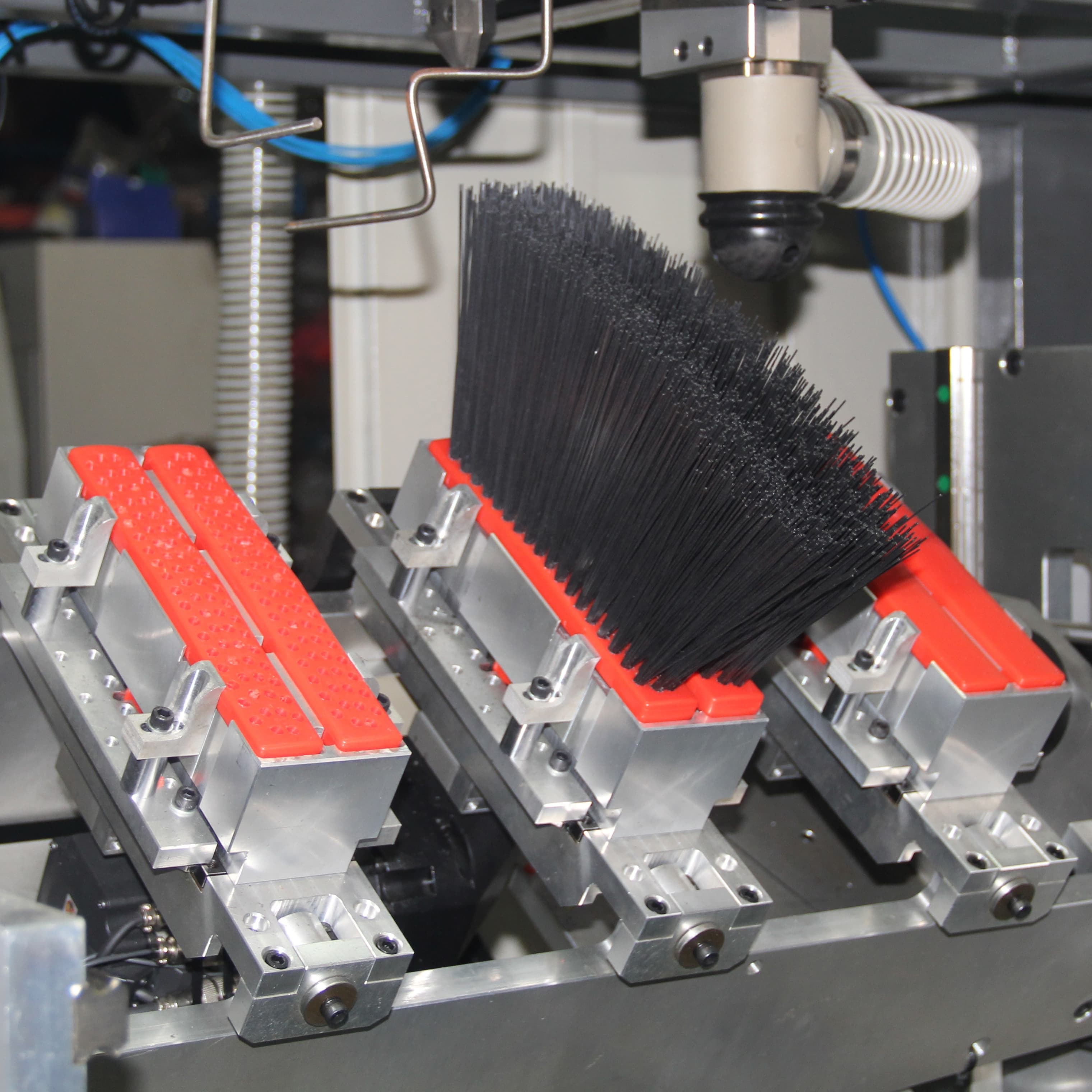 5 Axis CNC High Speed 3 Heads Disc Brush Machine(2 Drilling and 1 Tufting) - 1