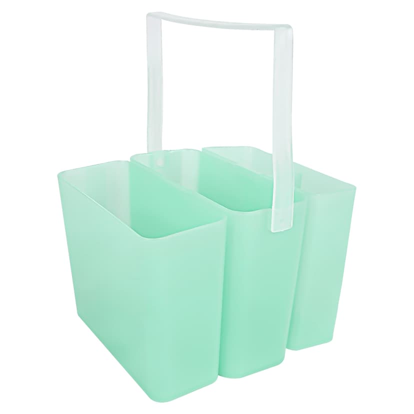 JANKOW Brush Washing Bucket, Three-in-one Plastic Bucket Painting Brush Holder, Portable Detachable Multifunction Paint Brush Washing Bucket for Watercolor Outdoor Indoor Painting (Green)