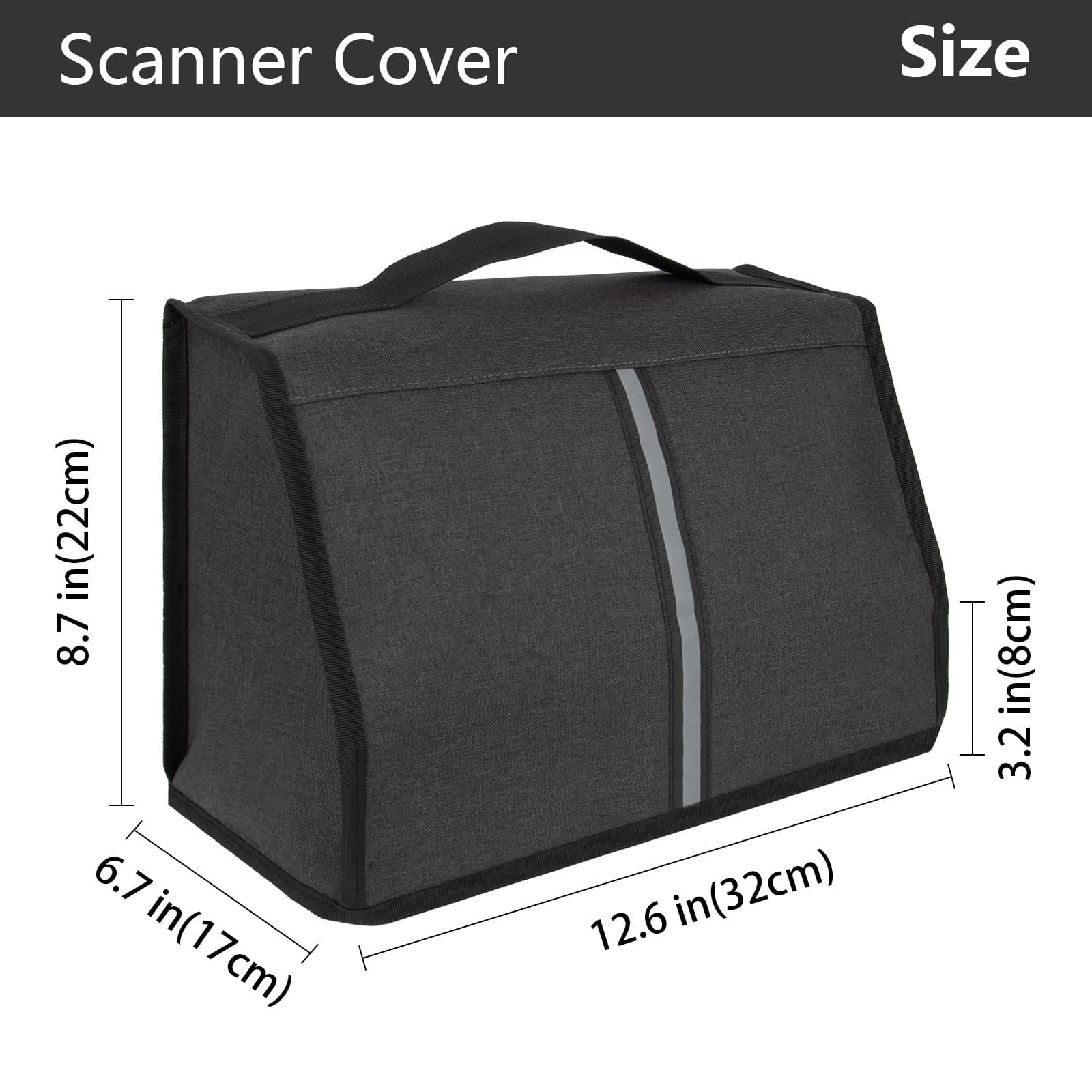 Kingshion Scanner Dust Cover Compatible with Epson FastFoto FF-680W / DS-530 / 770 / 870 / 970 / ES-400W / ES-500W Scanner Protector Wireless High-Speed Photo and Document Scanning System - 1