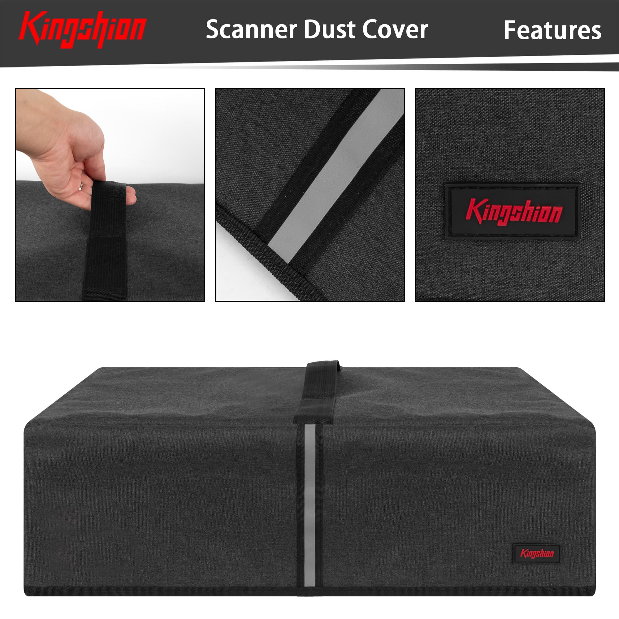Kingshion Scanner Dust Cover, Scanner Protector compatible with Epson V700/V750/V750- m Pro/V800/V850 photo film scanner (Dark Grey) - 2