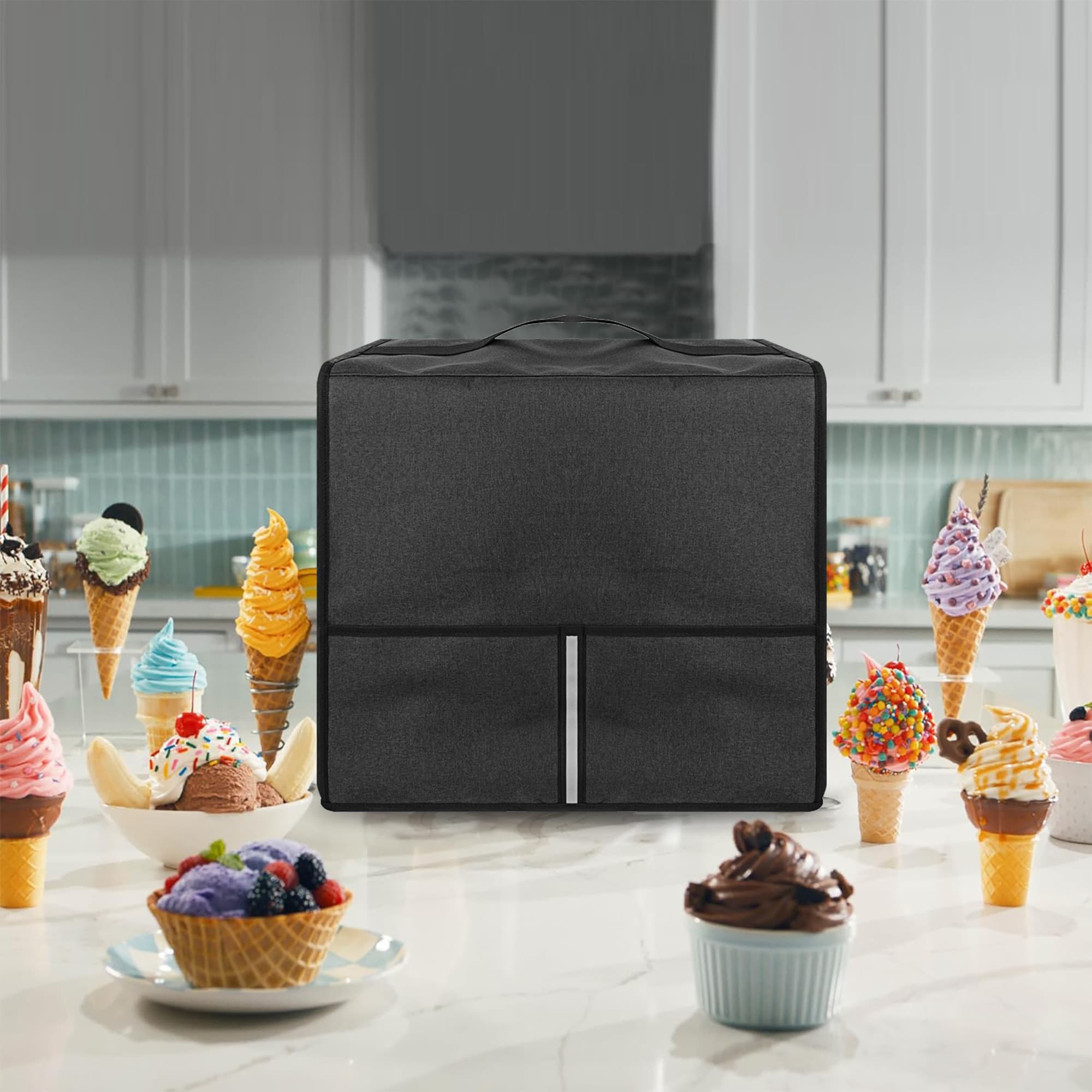 Ice Cream Machine Dust Cover, Waterproof and Dustproof  Protective Cover Compatible with Ninja CREAMi NC701 and 16oz Cream Machine, 15.7 "L x 11 "W x 17.5 "H - Dark Grey - 7