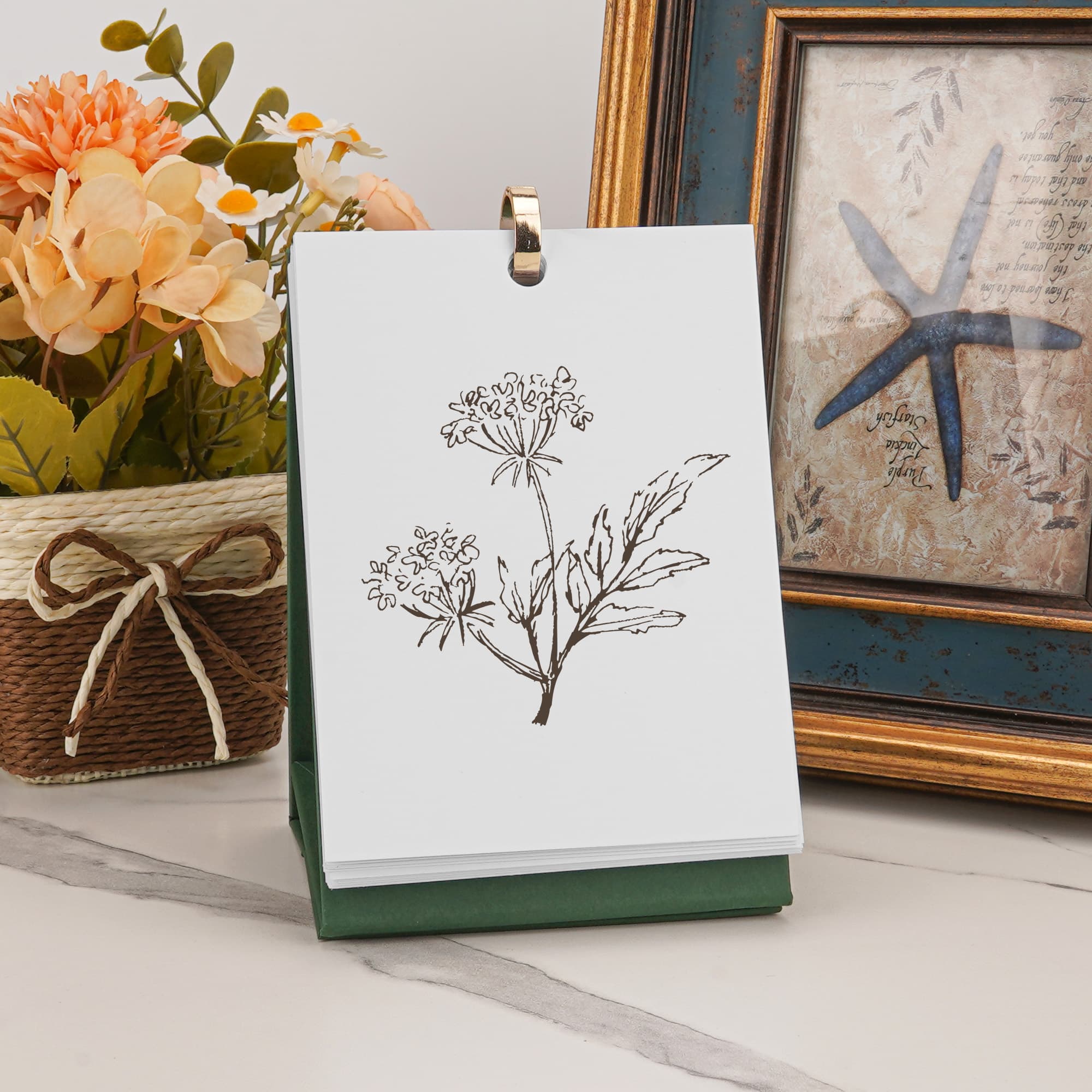JANKOW DIY Cover CardBoard, Sketchbook for Drawing, Blank Desk Calendar CardBoard Book - 4