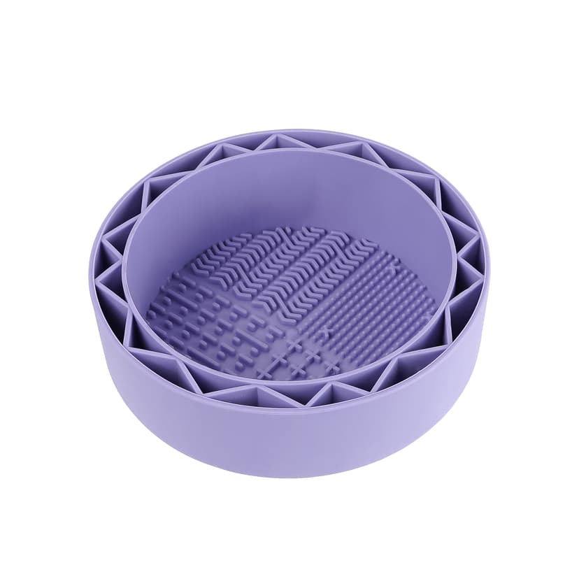 JANKOW Pen Brush Washer, Watercolor Brush Cleaner, Silicone Brush Bowl Clean, Brush Holder Cleaner, Watercolor Painting Water Cup for Acrylic Oil Painti (1Pcs Purple)