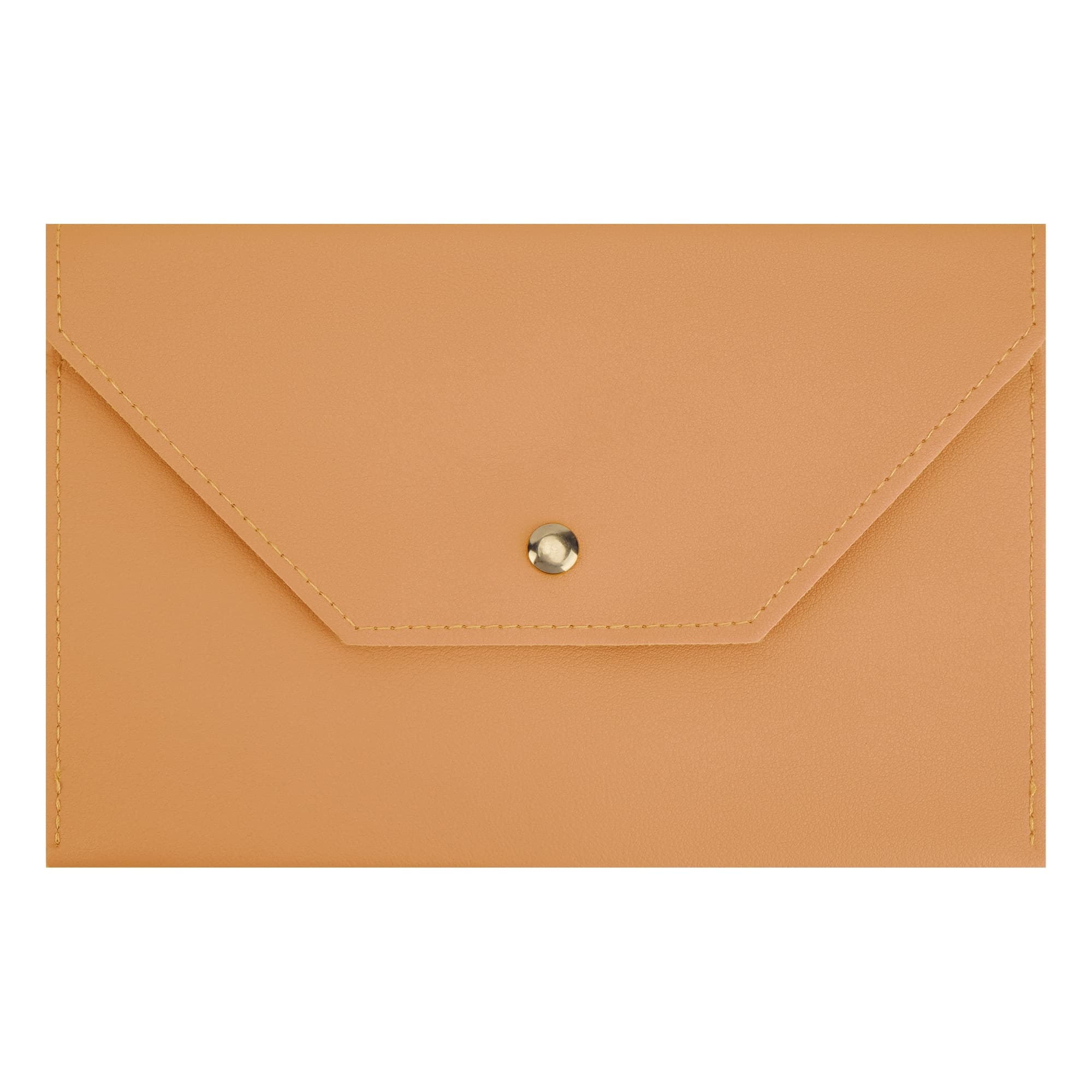 ReignSword Mahjong Card Holder, PU Vegan Leather 2026 Mahjong Storage Bag, Snap Button Standard Hands Rules Card Organizer, 8.66 x 5.71 Inch, Yellow - 2
