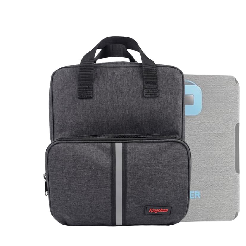 Portable Solar Panel Storage Bag, Travel Backpack Compatible with Anker SOLIX PS30, Solar Panel Carrier with Multi Pockets