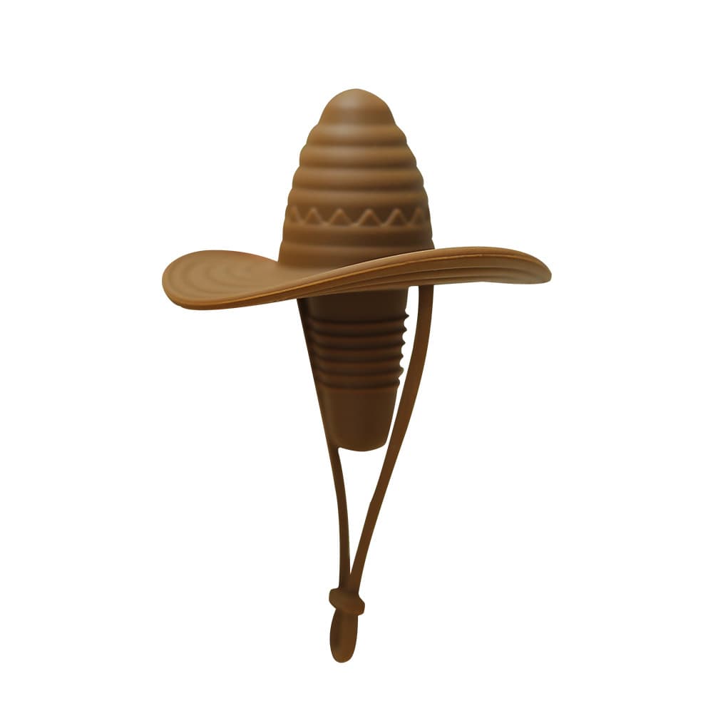 JANKOW  Silicone Wine Stopper, Cowboy Hat Wines Bottle Stopper, Wines Bottle Sealing Plug, Leak Proof Bottles Cap Sealer, for Beer Champagne Whiskey to Keep Wine Fresh(2Pcs Brown) - 4