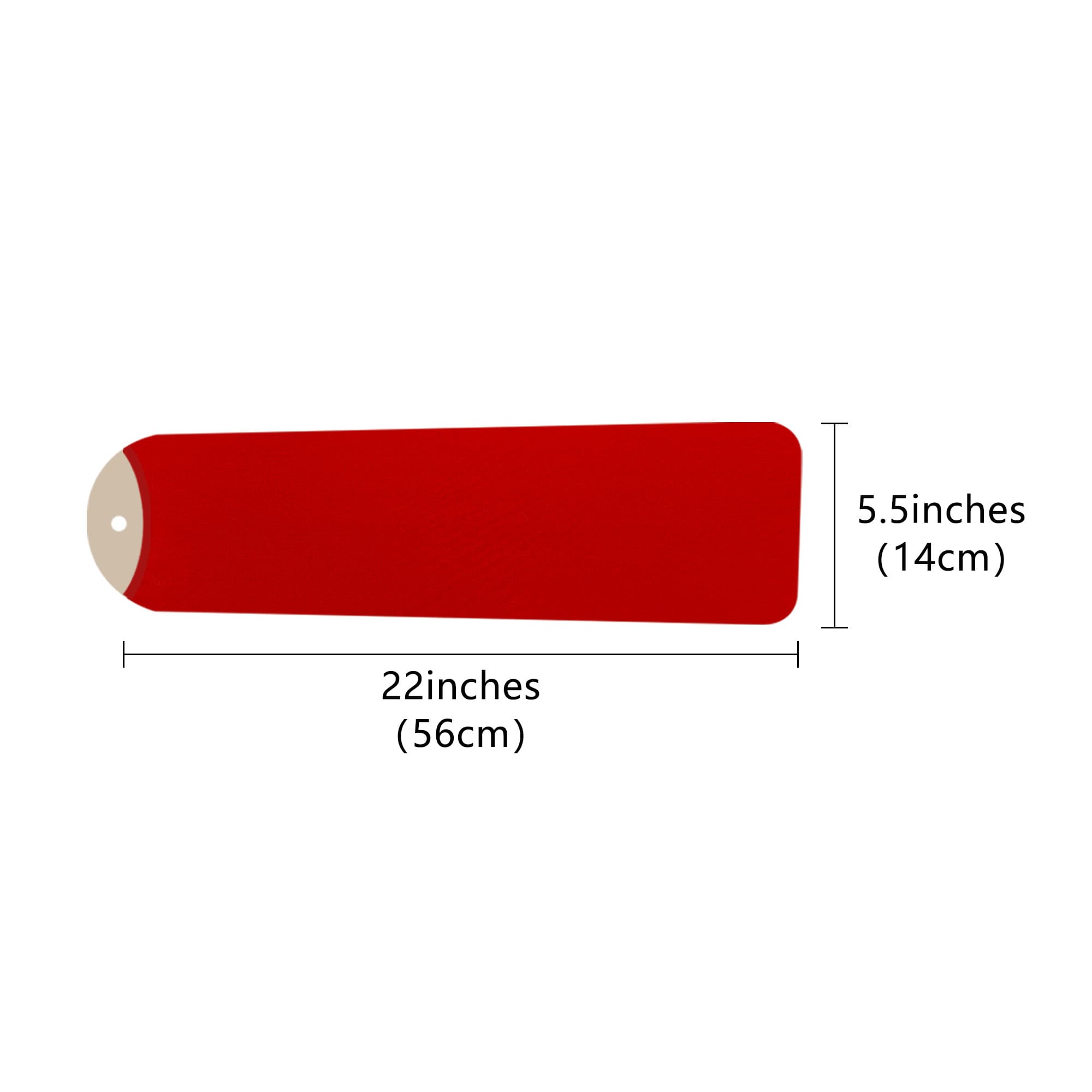 Kingshion 5 Pack Ceiling Fan Blade Covers Suitable for Most Ceiling Fan Blades- Fit Size fan blades 5-6 " wide, 19.5 - 22" long (Red) - 1