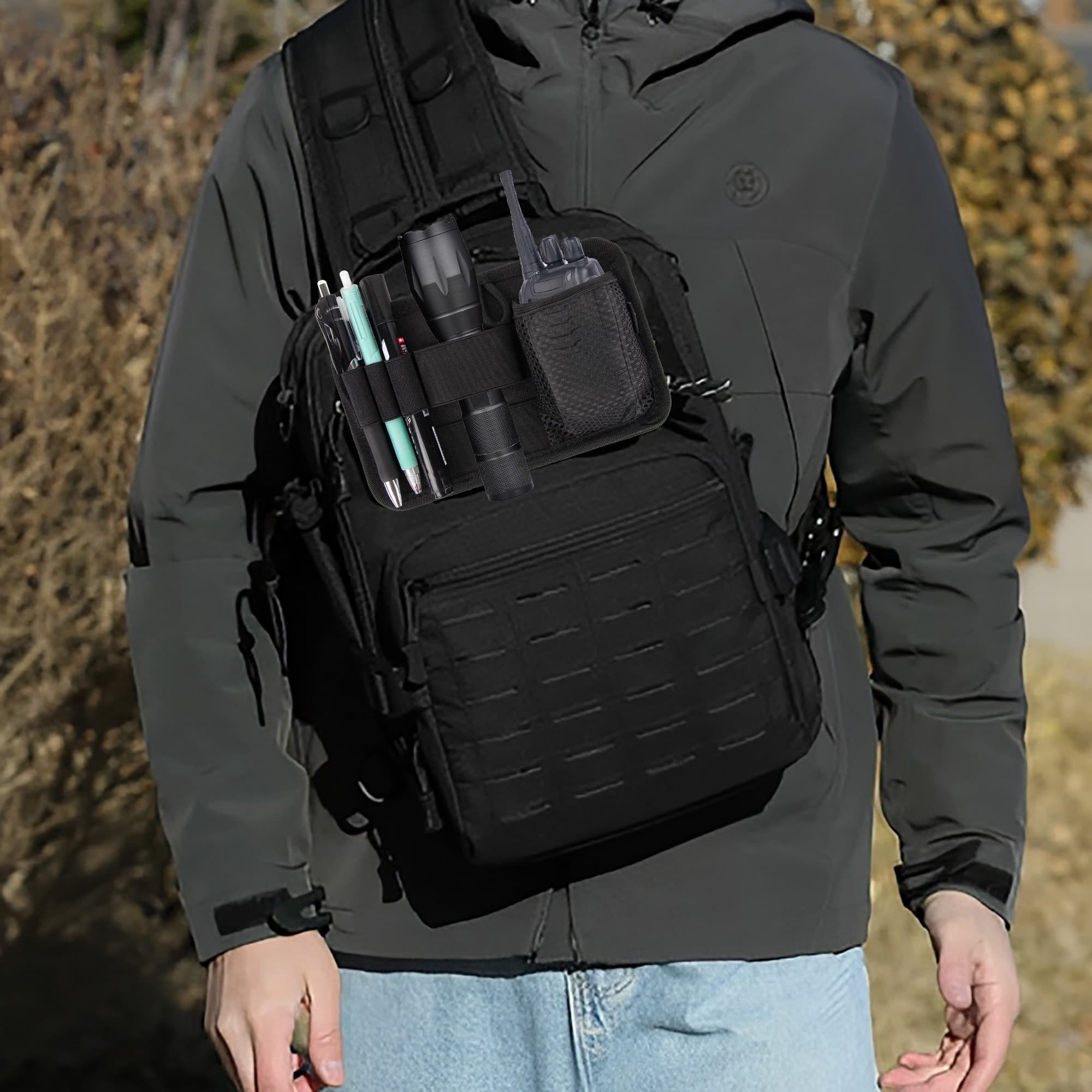 Tactical Bag Insert Modular Organizer Panel - Utility Admin Pouch with Hook & Loop Fasteners, Backpacks, Messenger Bag & Pack - 5
