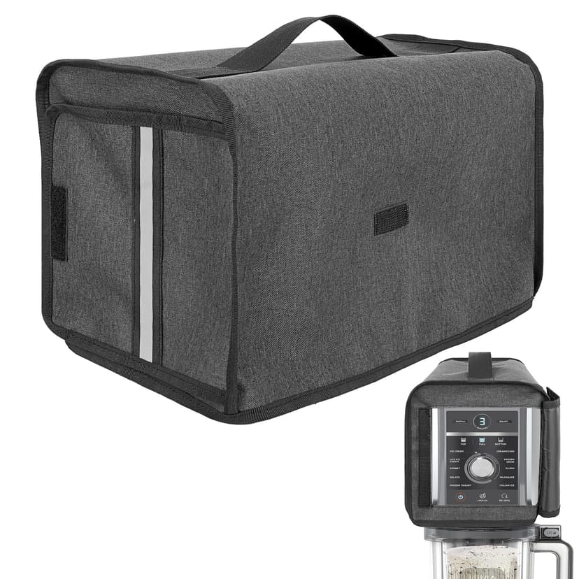 Ice Cream Machine Dust Cover Compatible with Ninja NC501/NC301/NC229 Ice Cream Machine, Waterproof and Thickened Oxford Cloth Semi-Covered Cover -Dark Grey