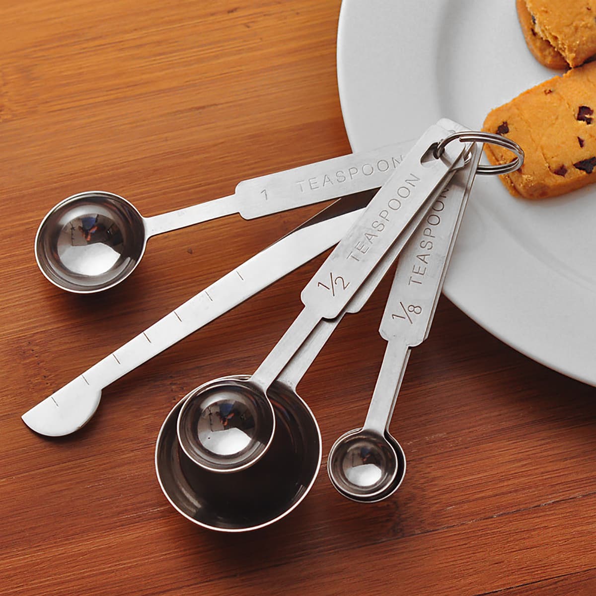 JANKOW 6Pcs Stainless Steel Measuring Spoons, Baking Measuring Spoons, for Grinding Tea, Coffee, Protein Powder, Instant Drinks and Cooking - 2