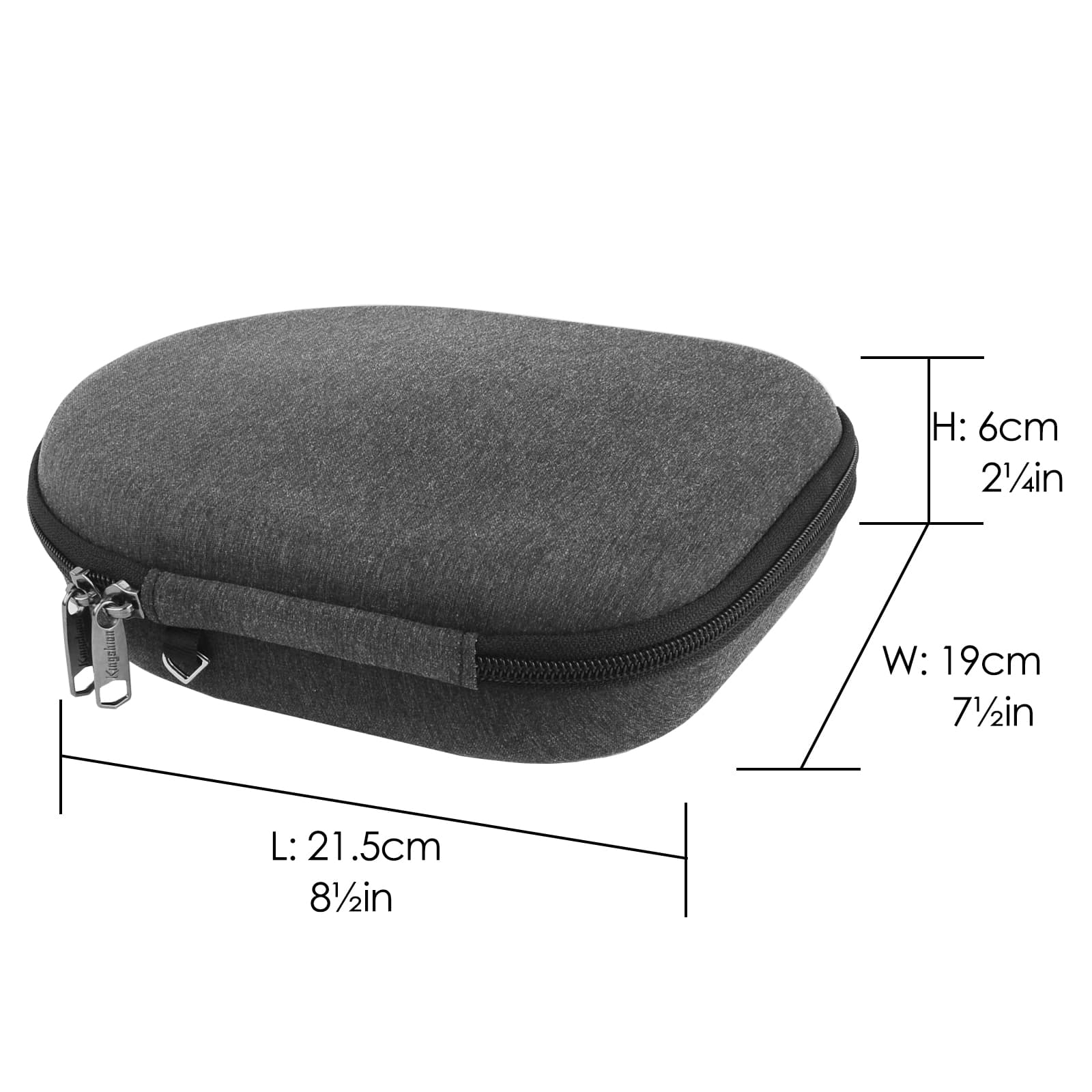 Kingshion Hard Headphone Case Compatible with Sony WH-1000XM5, WH-1000XM4, WH-1000XM3, WH-1000XM2 Travel Carrying Bag for WH-CH710N, WH-CH700N, WH-XB900N, WH-XB910N (Dark Grey) - 4