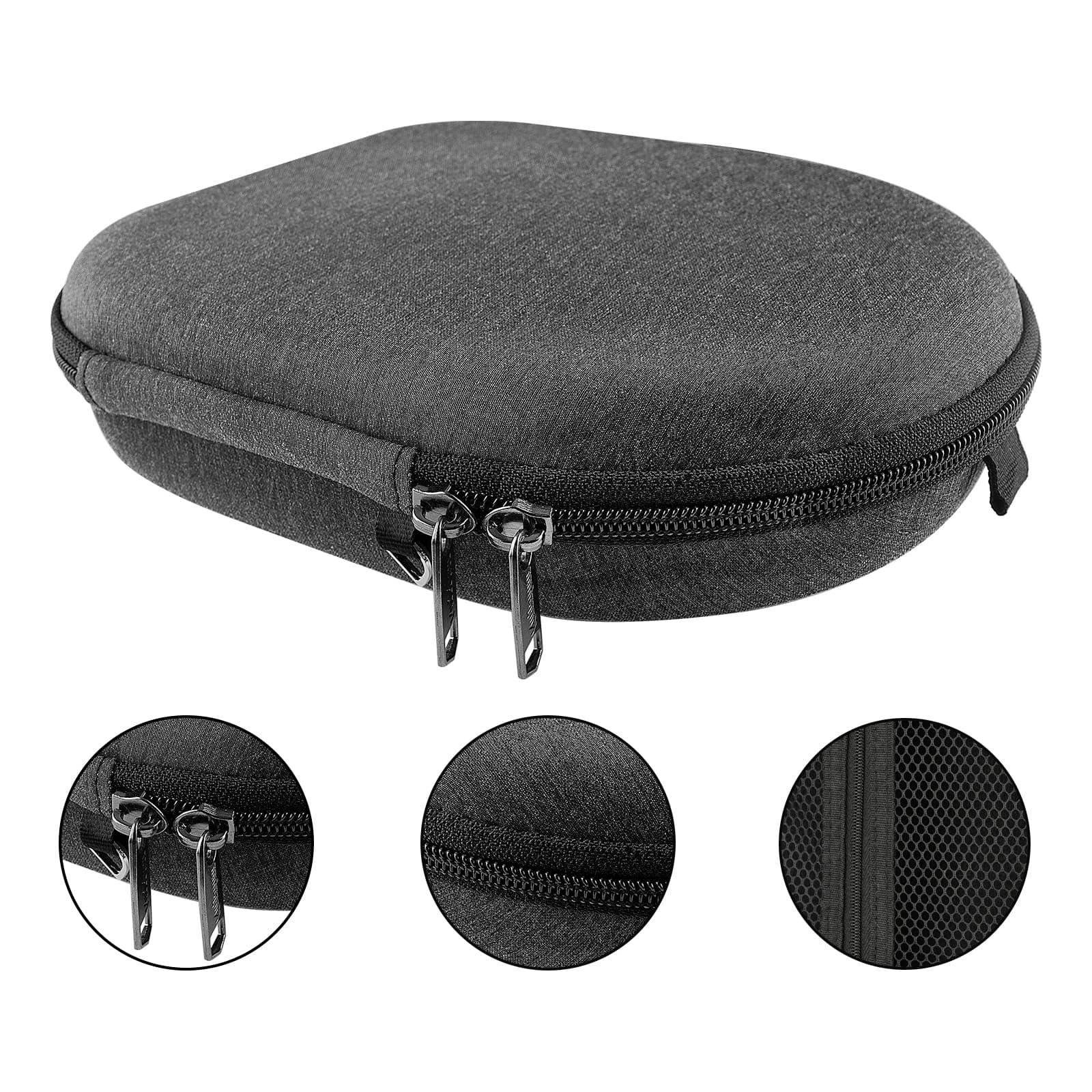 Kingshion Hard Headphone Case Compatible with Sony WH-1000XM5, WH-1000XM4, WH-1000XM3, WH-1000XM2 Travel Carrying Bag for WH-CH710N, WH-CH700N, WH-XB900N, WH-XB910N (Dark Grey) - 2