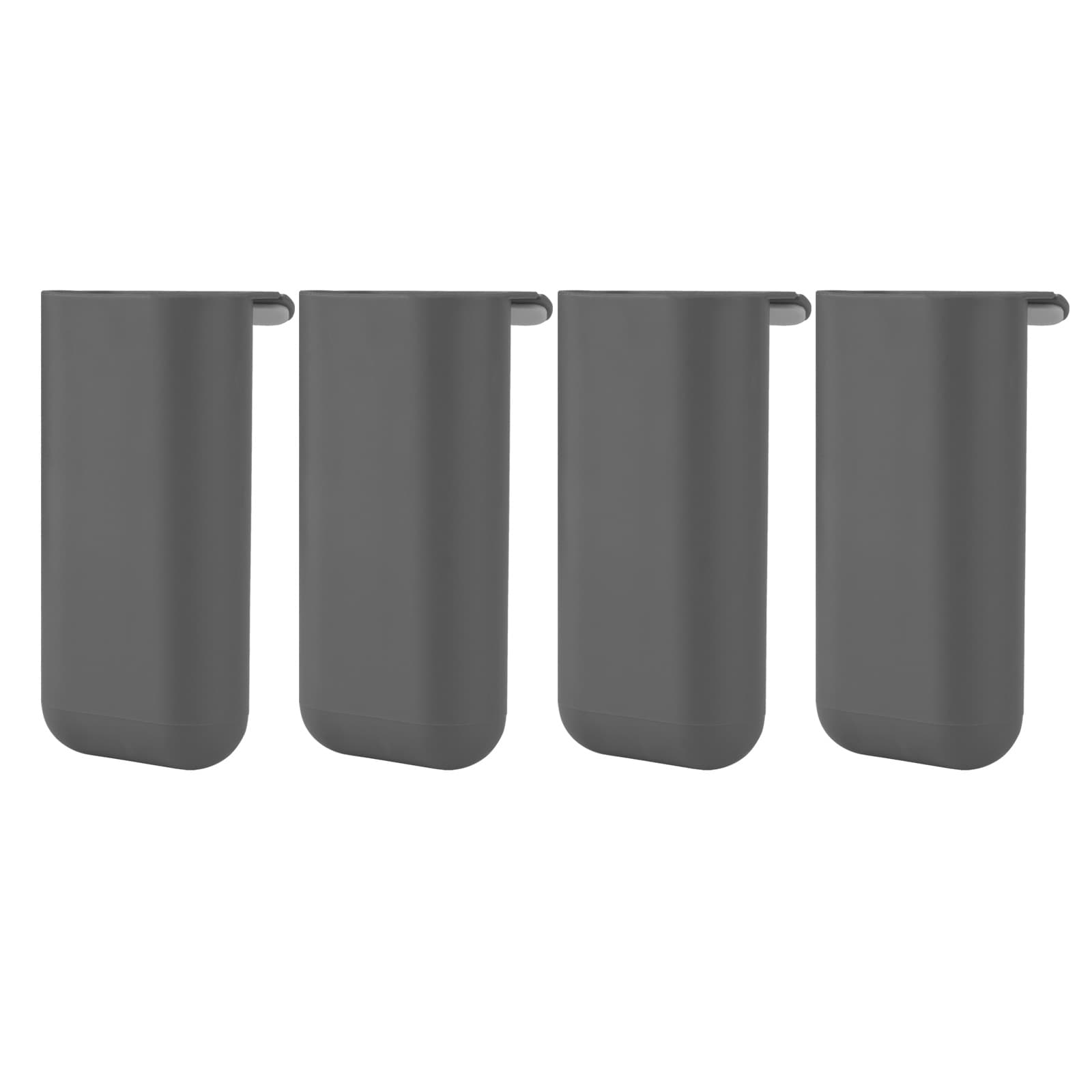 4PCs Desktop Pen Organizer, Self Adhesive Desk Pencil Holder for Desk Pen Holder, Pencil Holder Screen Pencil Organizer for Desk, Under Computer Organizer Pen Container - 1