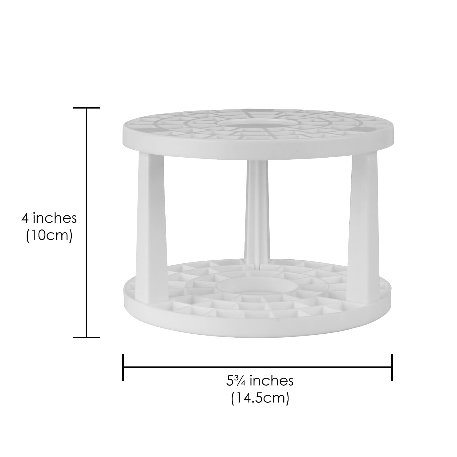 JANKOW Round 50 Hole Paint Brush Holder and Organizer, Makeup Cosmetic Brushes, Pencils, Pens, Markers, Art Tools, Desk Stand - Students ( 2Pcs, stickers for free) - 2