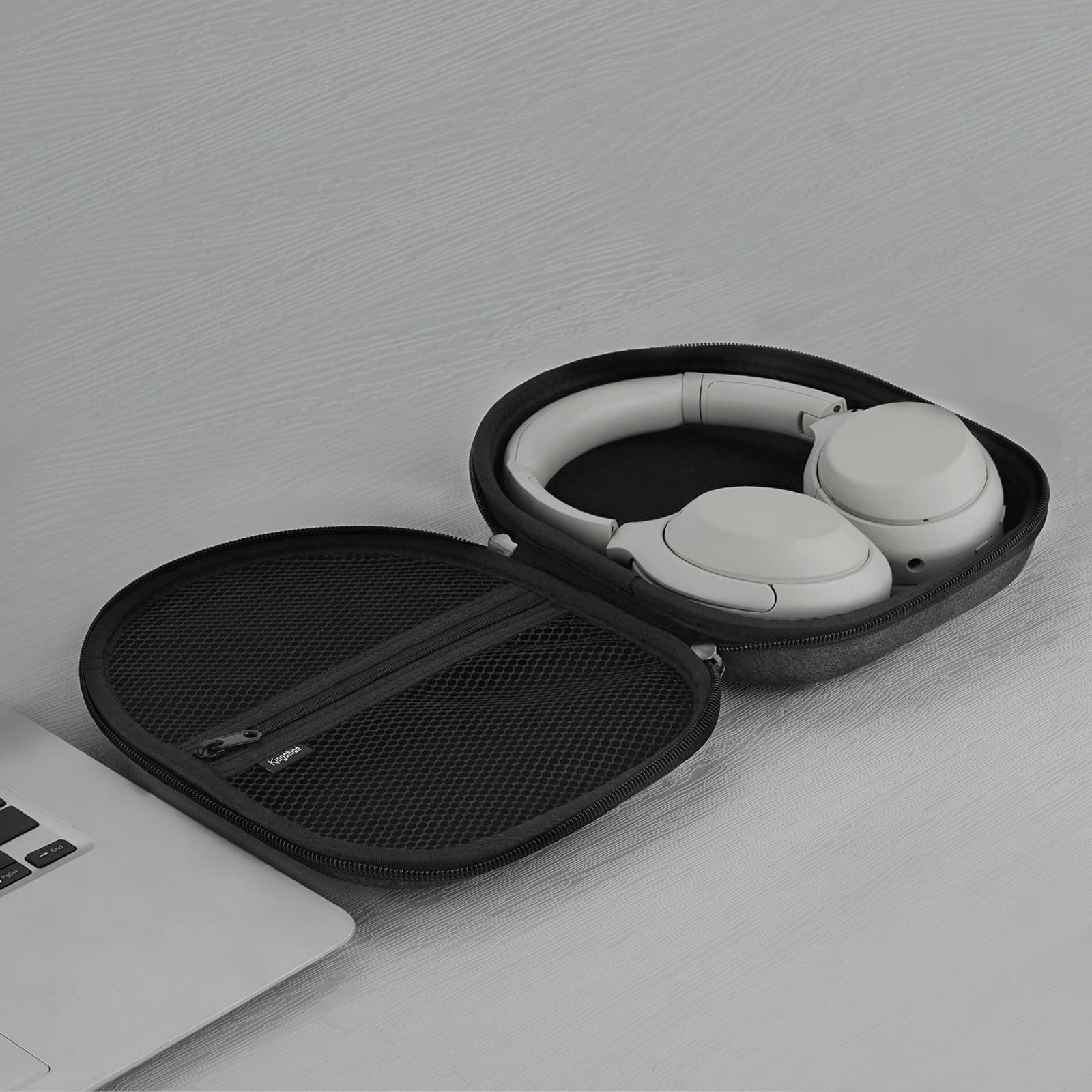 Kingshion Hard Headphone Case Compatible with Sony WH-1000XM5, WH-1000XM4, WH-1000XM3, WH-1000XM2 Travel Carrying Bag for WH-CH710N, WH-CH700N, WH-XB900N, WH-XB910N (Dark Grey) - 6