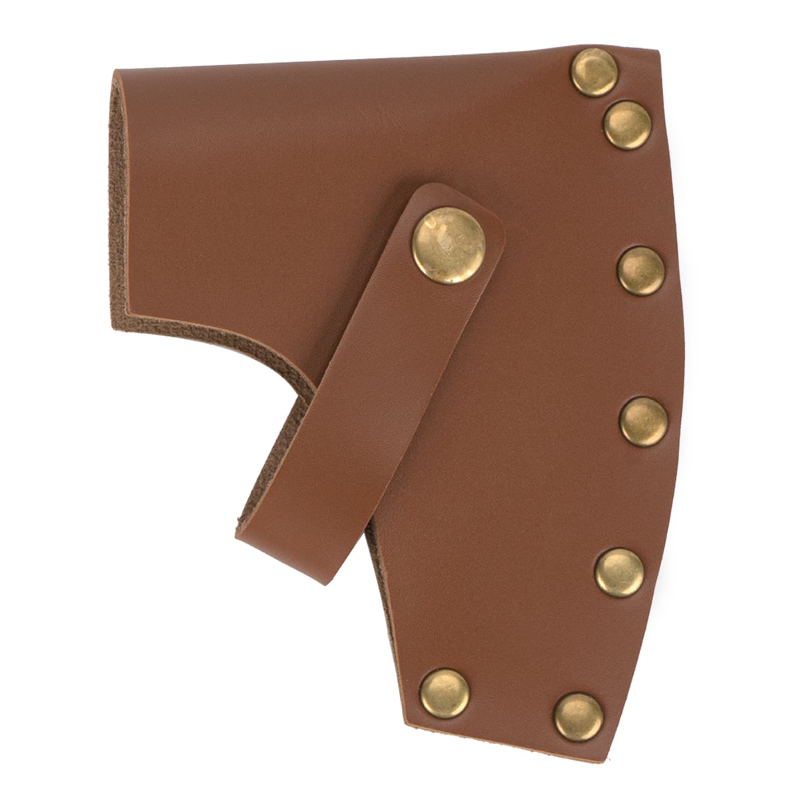JANKOW Axe Head Sheath, Durable Camp Axe Case Blade Cover, Leather Holster, Hatchet Cover, Sheath Cover for 3.54 - 3.93 inches Belt(Coffee color) - 4