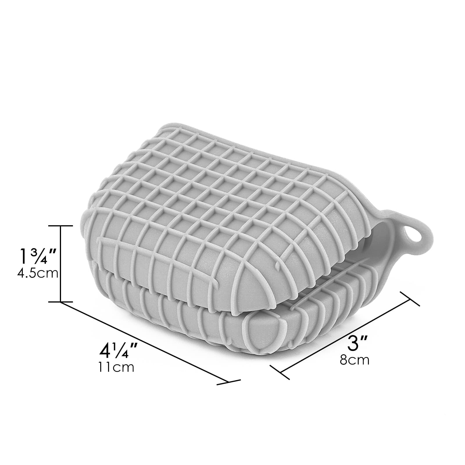 JANKOW 1Pair Silicone Oven Mitts, Heatproof, Silicone Potholder for Kitchen, Mini Oven Mitts, Rubber Oven Glove - 2